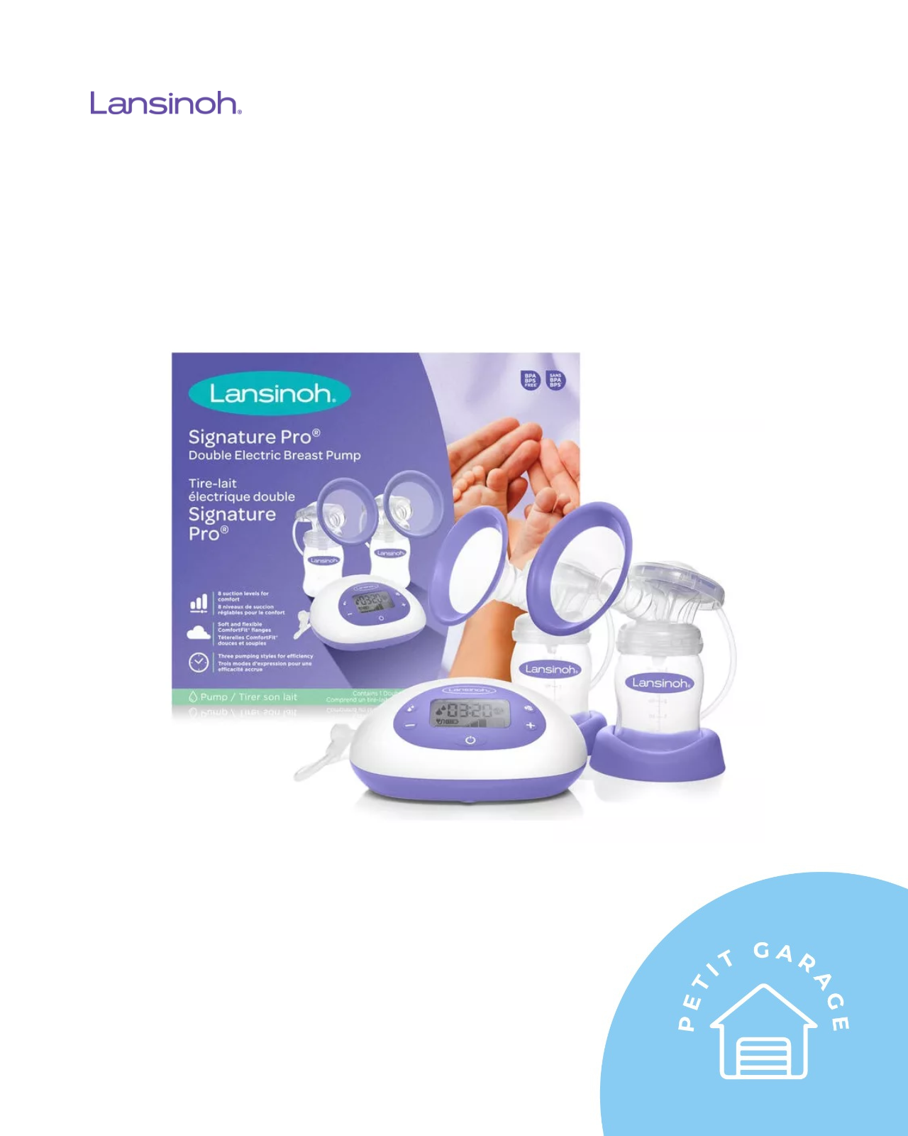 (#PG4298) Extractor de leche eléctrico modelo Breast Pump. Marca Lansinoh
