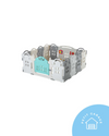 (#PG4677) Corral de plástico color gris con blanco. Marca Genérica