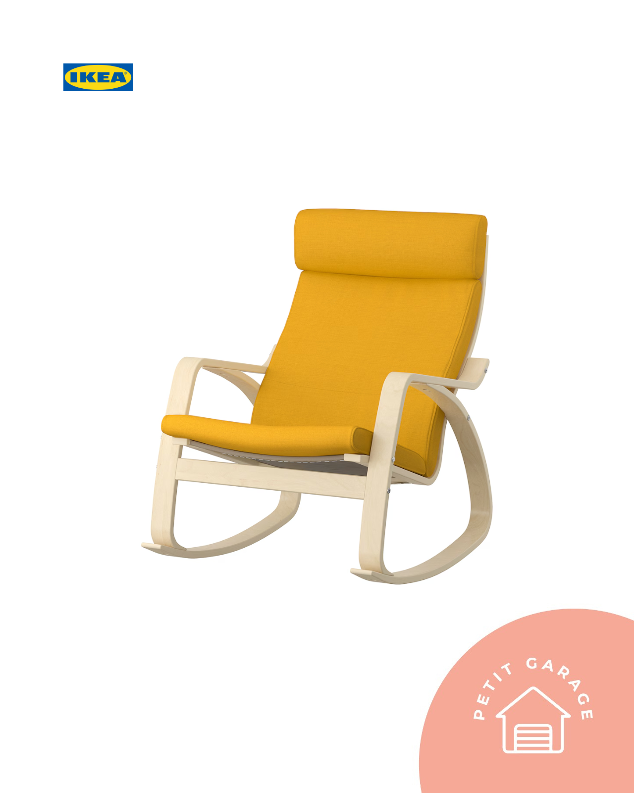 (#PG4266) Silla mecedora modelo Poäng. Marca IKEA