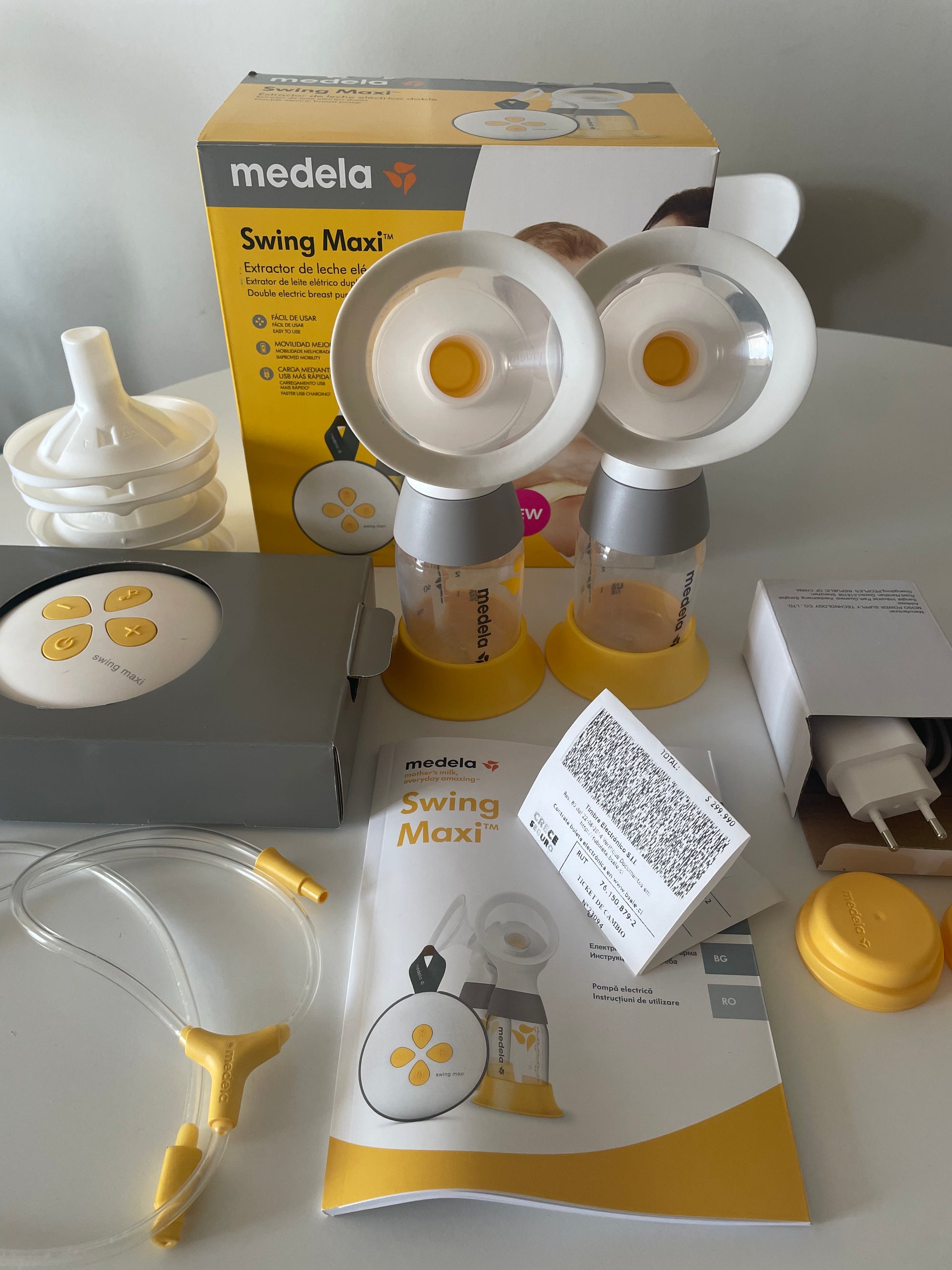 (#PG4748) Extractor de leche eléctrico doble modelo Swing Maxi. Marca Medela