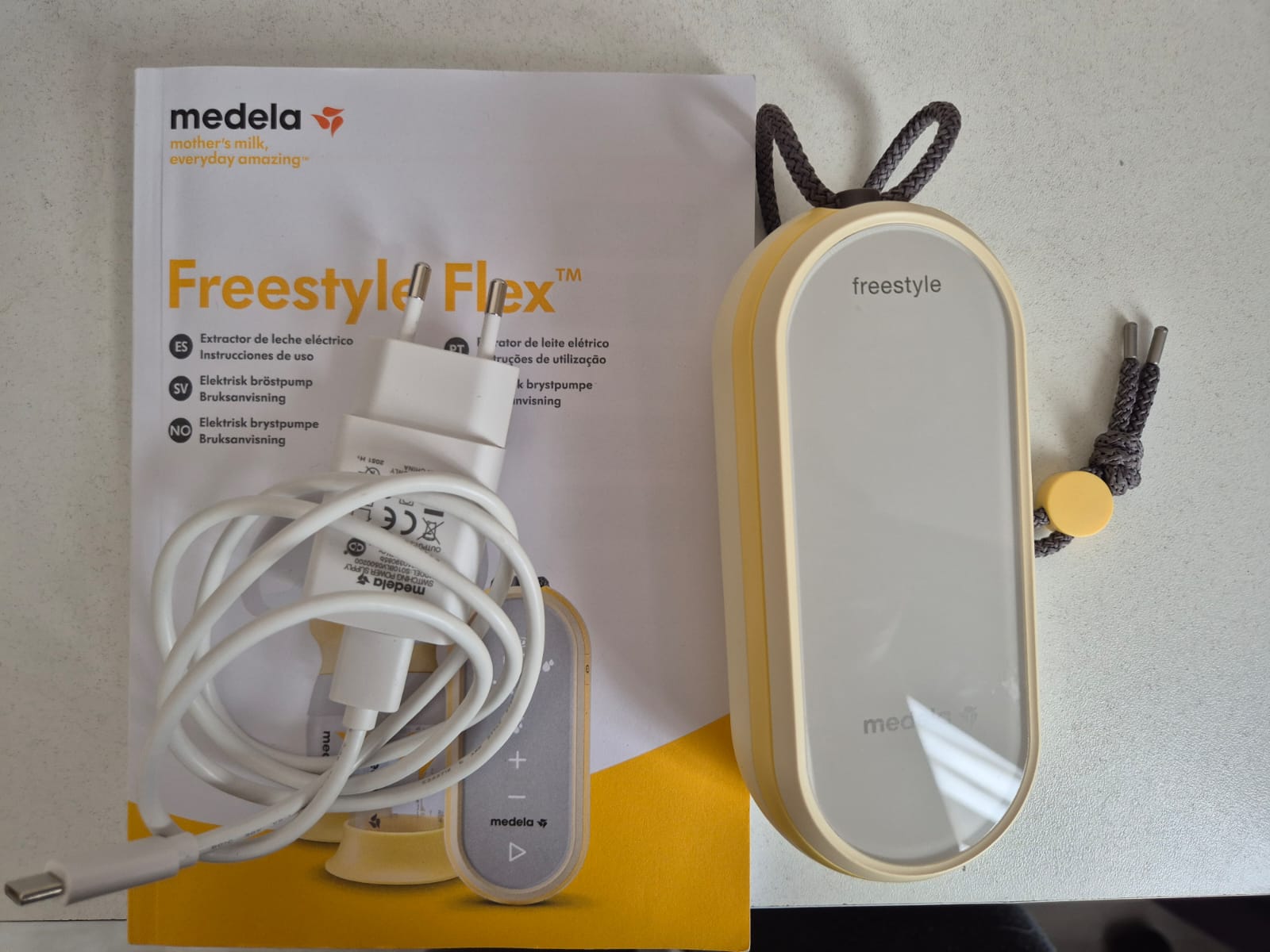 (#PG4775) Extractor de leche doble eléctrico modelo Freestyle Flex. Marca Medela