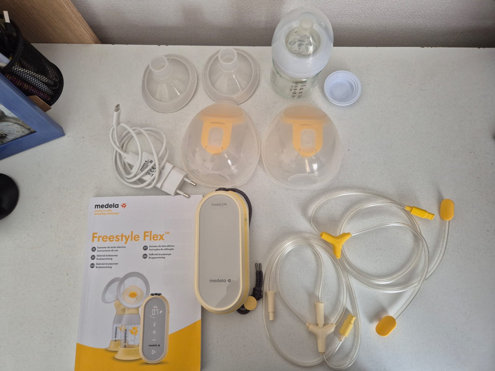 (#PG4775) Extractor de leche doble eléctrico modelo Freestyle Flex. Marca Medela