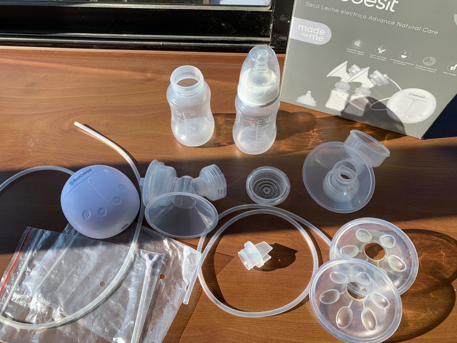 (#PG4852) Extractor de leche eléctrico modelo Advance Natural. Marca Bebesit