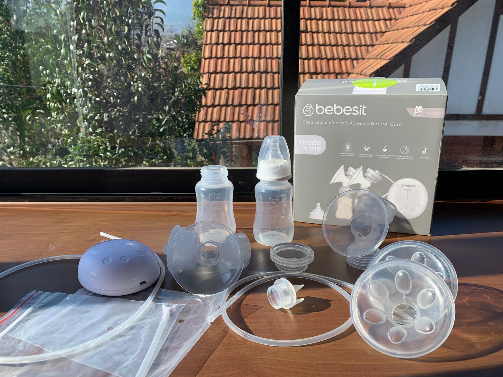 (#PG4852) Extractor de leche eléctrico modelo Advance Natural. Marca Bebesit