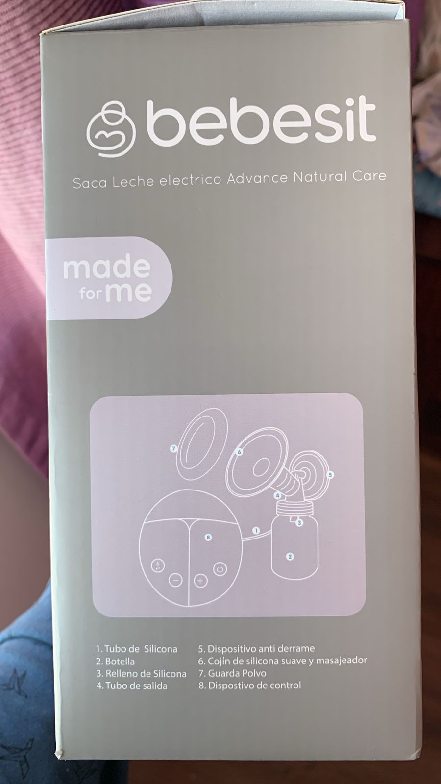 (#PG4852) Extractor de leche eléctrico modelo Advance Natural. Marca Bebesit