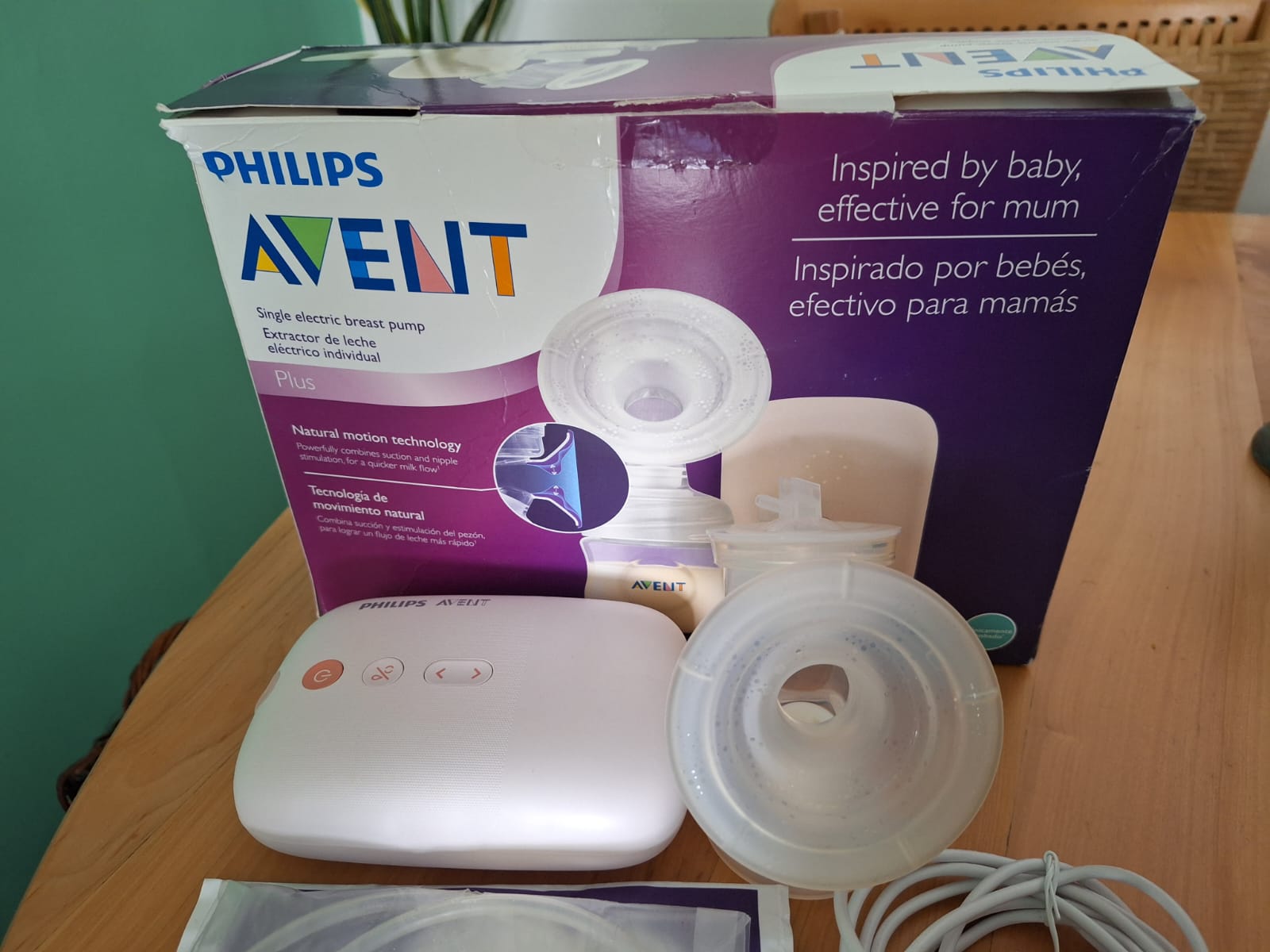 (#PG4419) Extractor de leche eléctrico simple. Marca Philips Avent