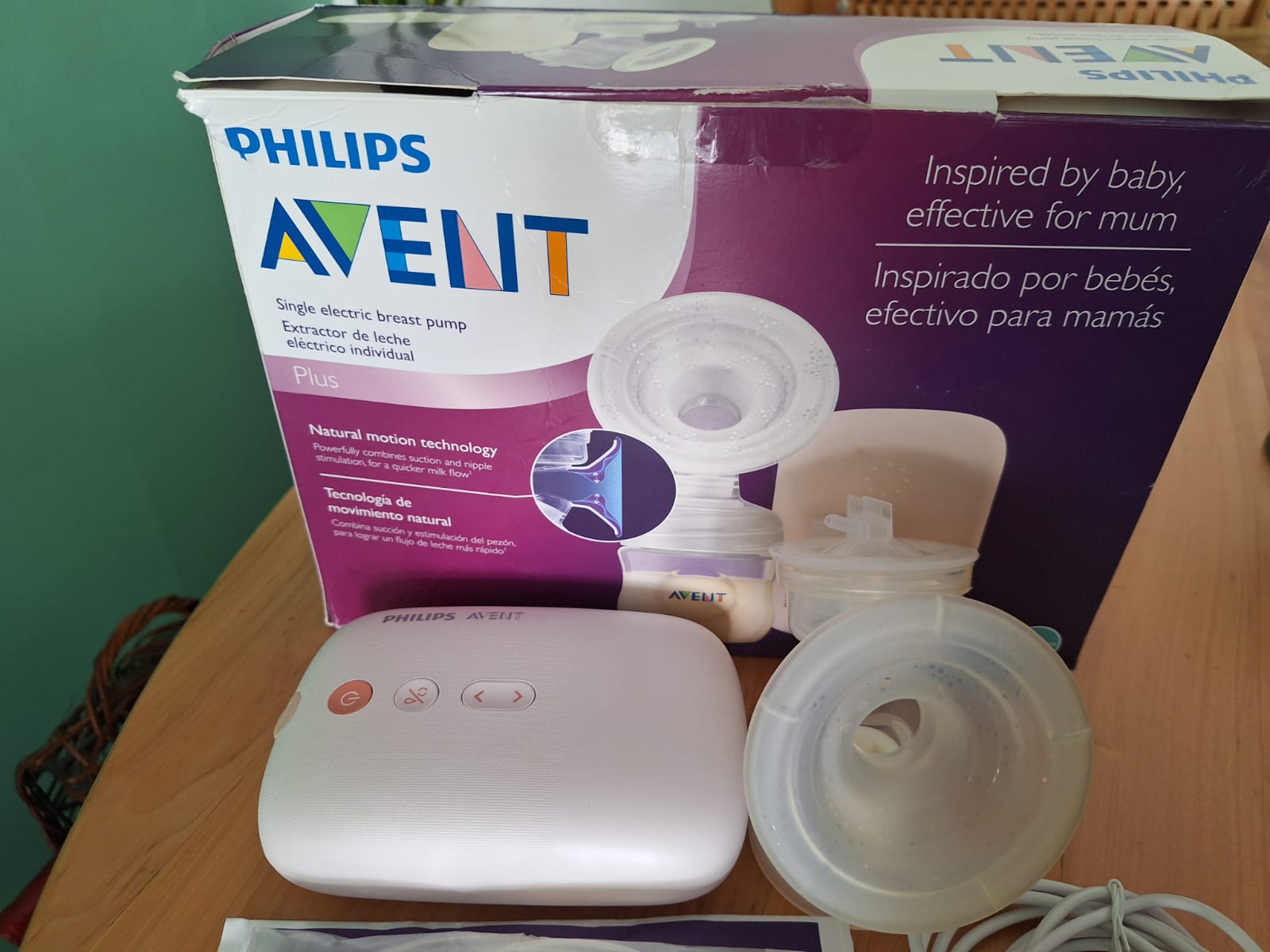 (#PG4419) Extractor de leche eléctrico simple. Marca Philips Avent