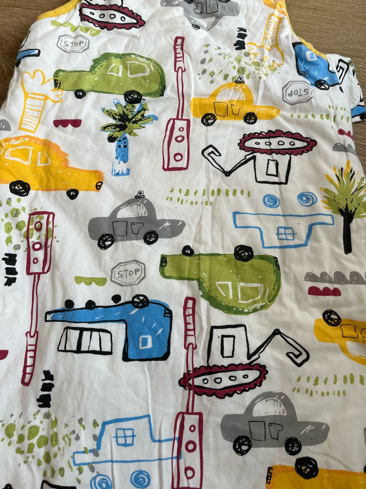 (#PG4644) 2 Saquitos de dormir modelo autitos y aviones. Marca Elubaby