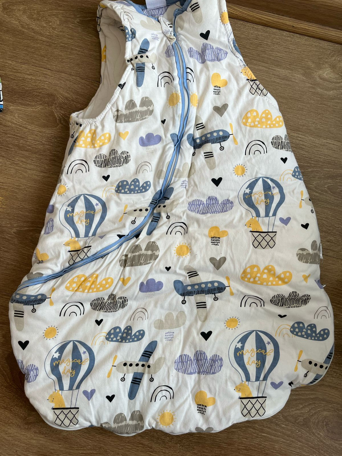 (#PG4644) 2 Saquitos de dormir modelo autitos y aviones. Marca Elubaby