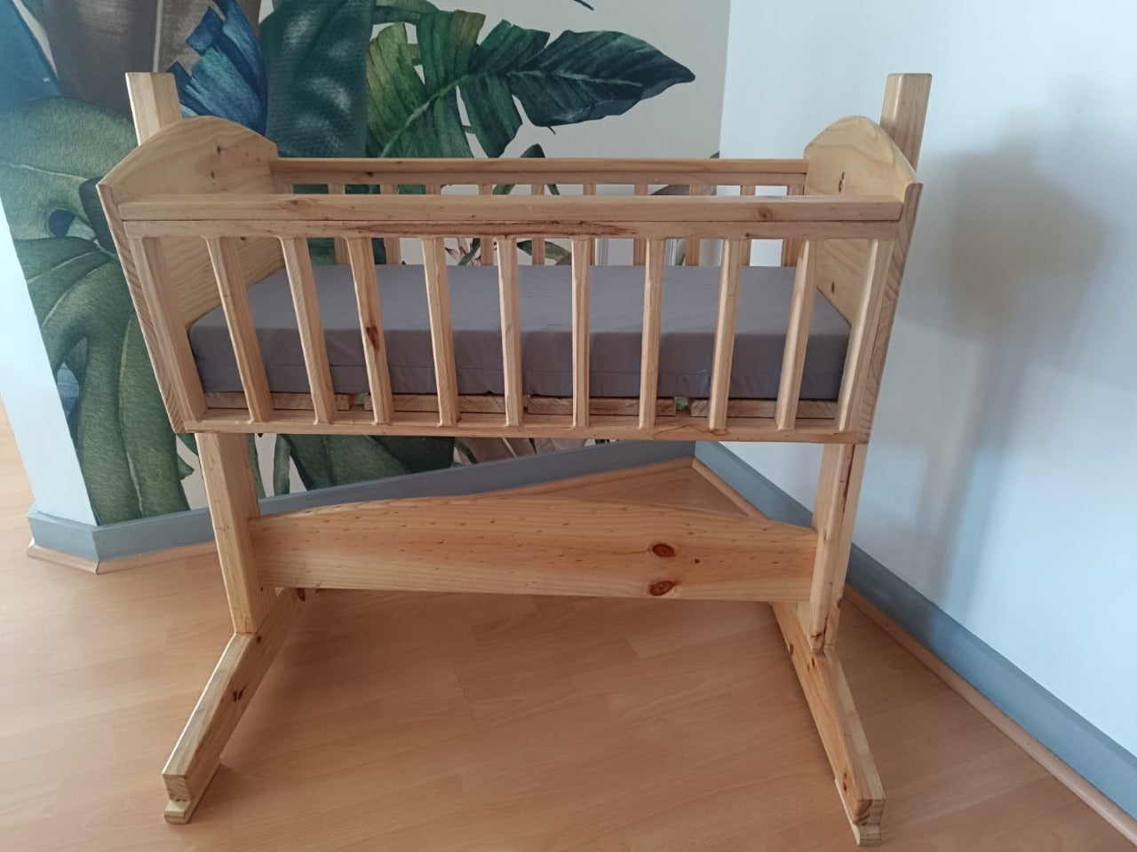 (#PG4796) Cuna de madera. Marca Artesanal