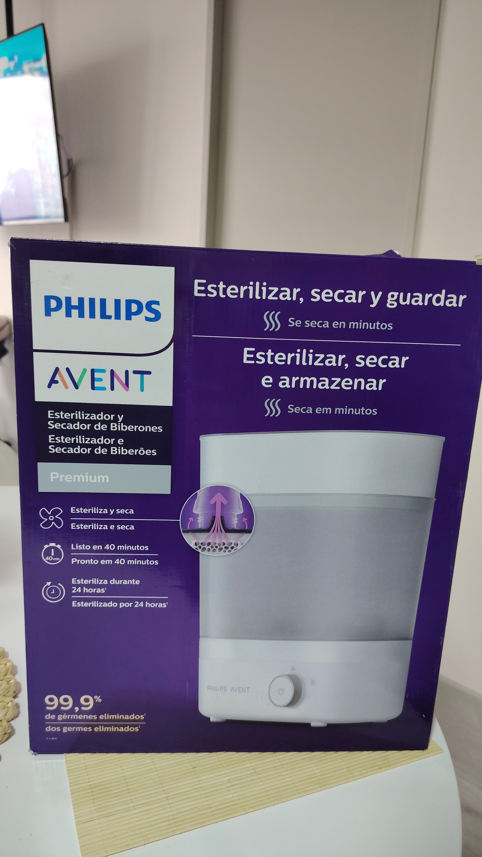 (#PG4954) Esterilizador y secador de mamaderas. Marca Philips Avent