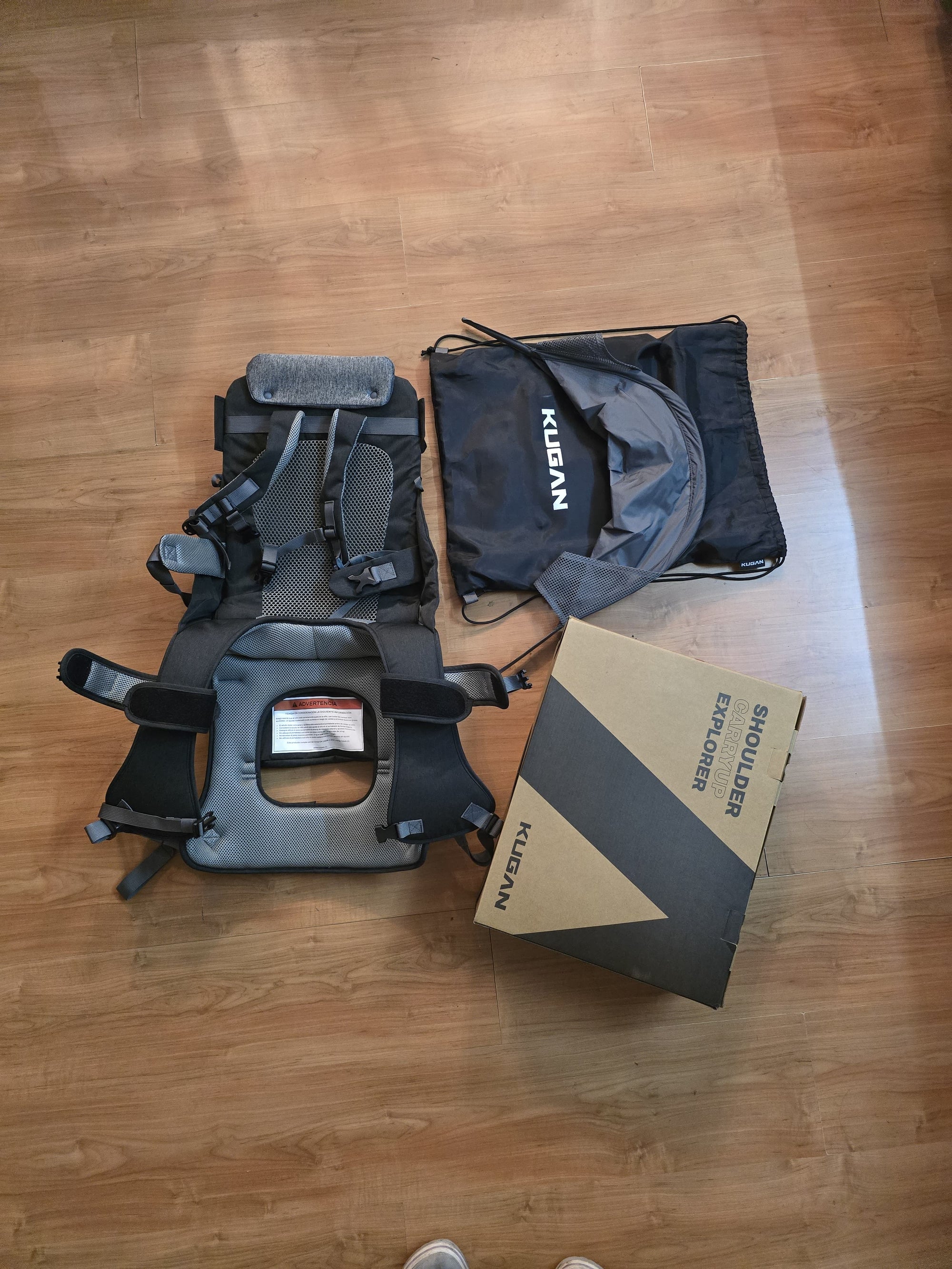 (#PG5424) Portabebé mochila modelo Carry up Explorer. Marca Kugan