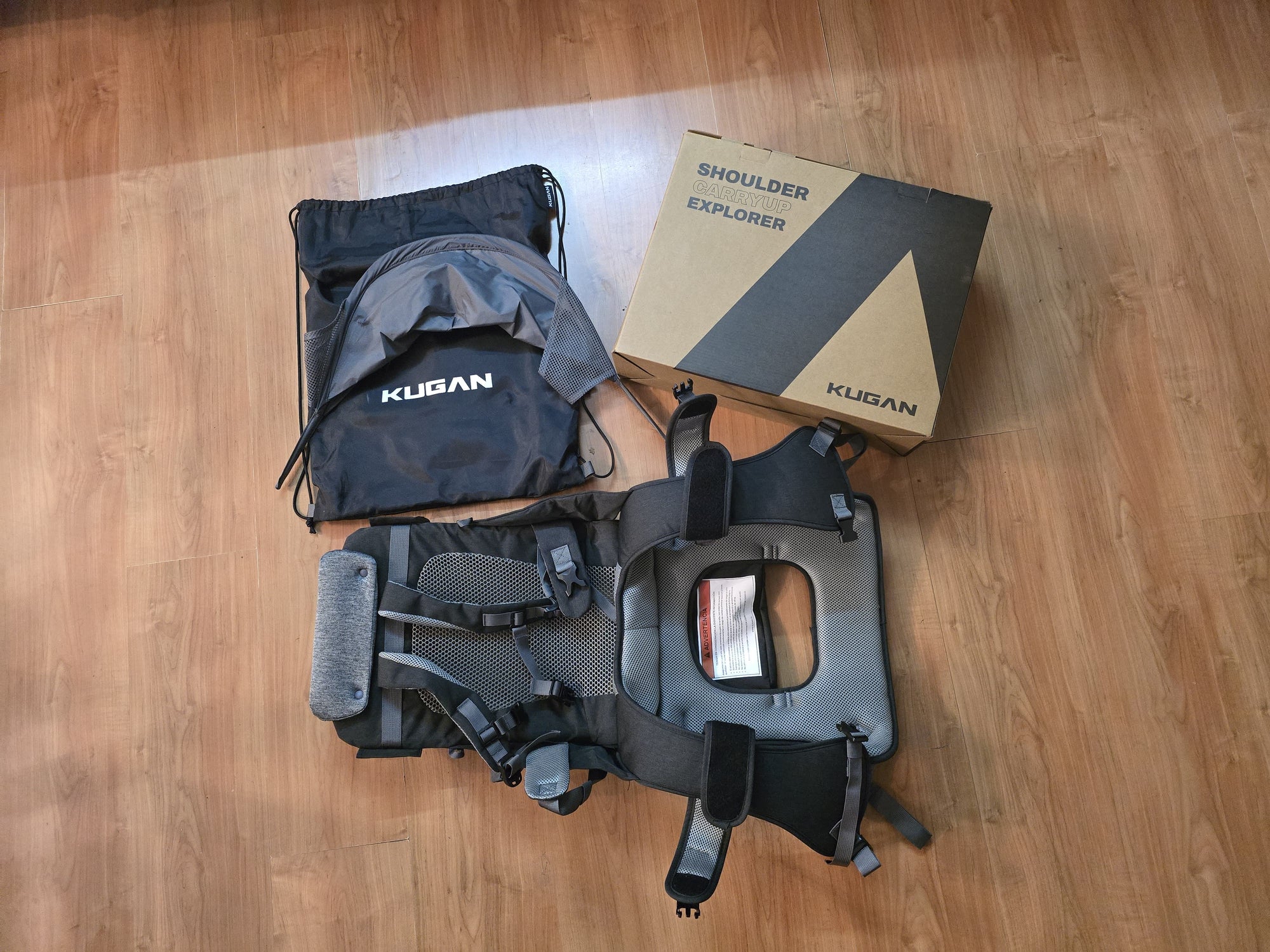 (#PG5424) Portabebé mochila modelo Carry up Explorer. Marca Kugan