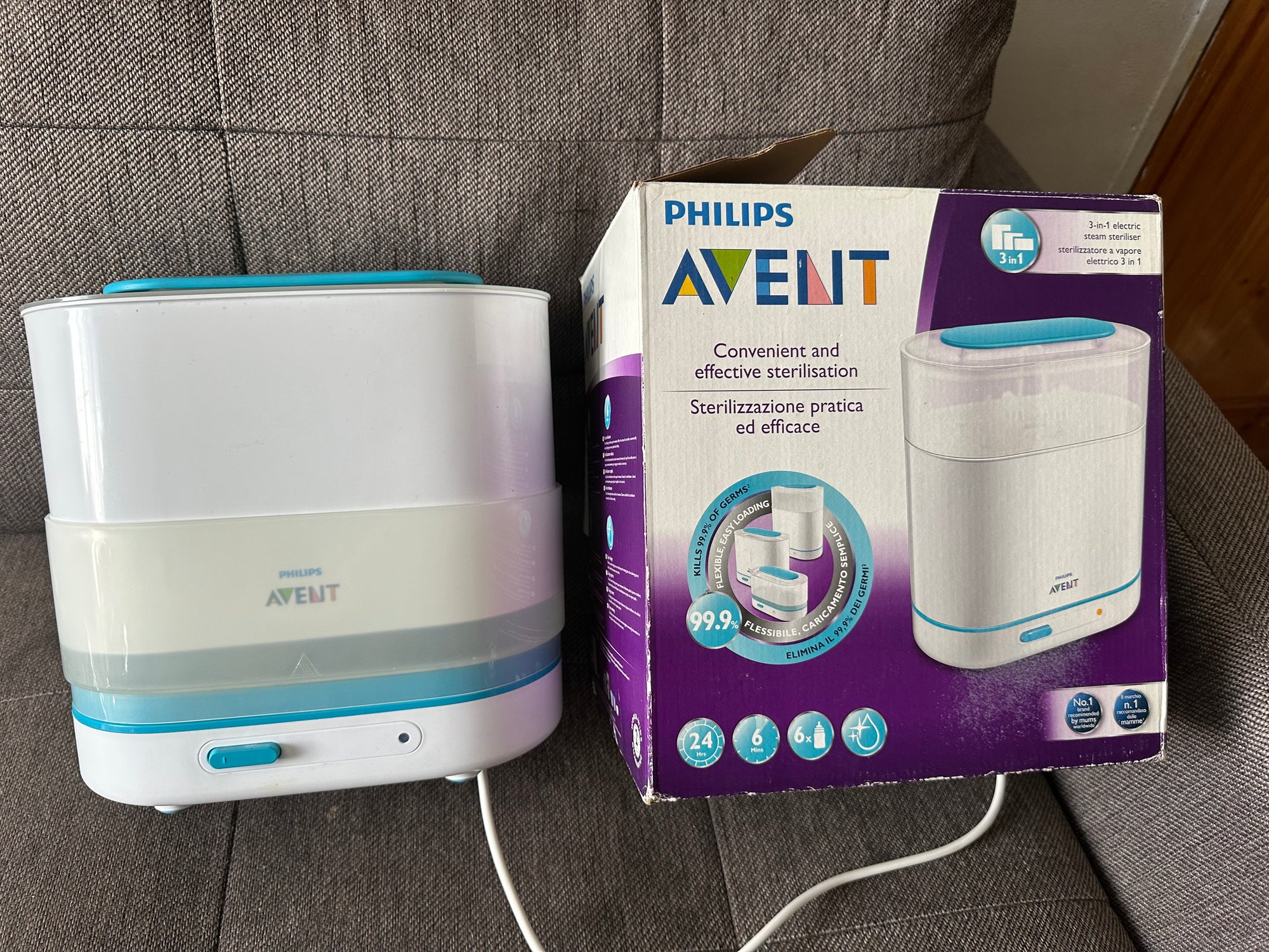 (#PG4232) Esterilizador de mamaderas. Marca Philips Avent