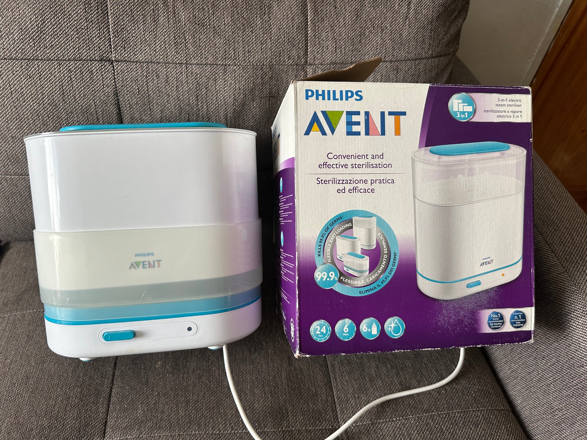 (#PG4232) Esterilizador de mamaderas. Marca Philips Avent