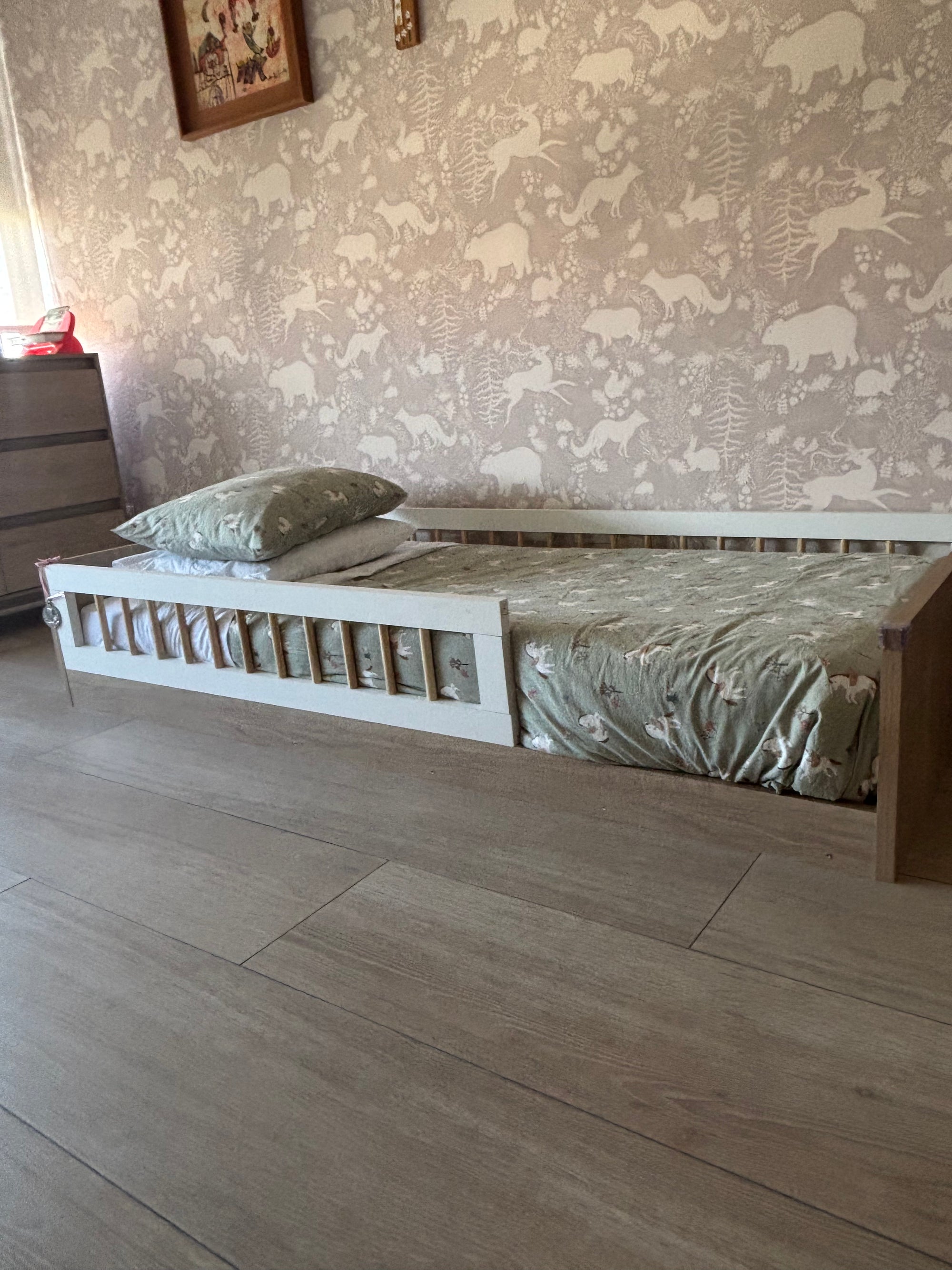Cama Montessori, modelo Affetto, 1 plaza con colchón. Marca DKo Home (#PG5540)