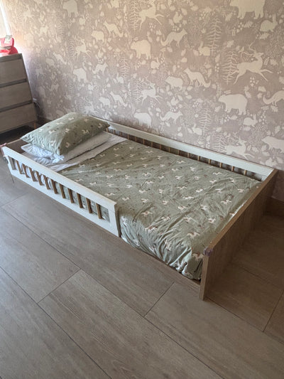 Cama Montessori, modelo Affetto, 1 plaza con colchón. Marca DKo Home (#PG5540)
