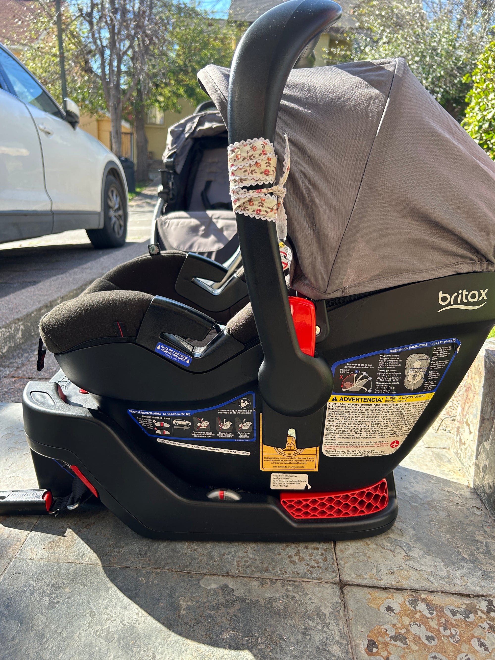 Coche Travel System modelo Britax B Lively + Huevito B Safe Gen2 + Base. Marca Britax (#PG5896)