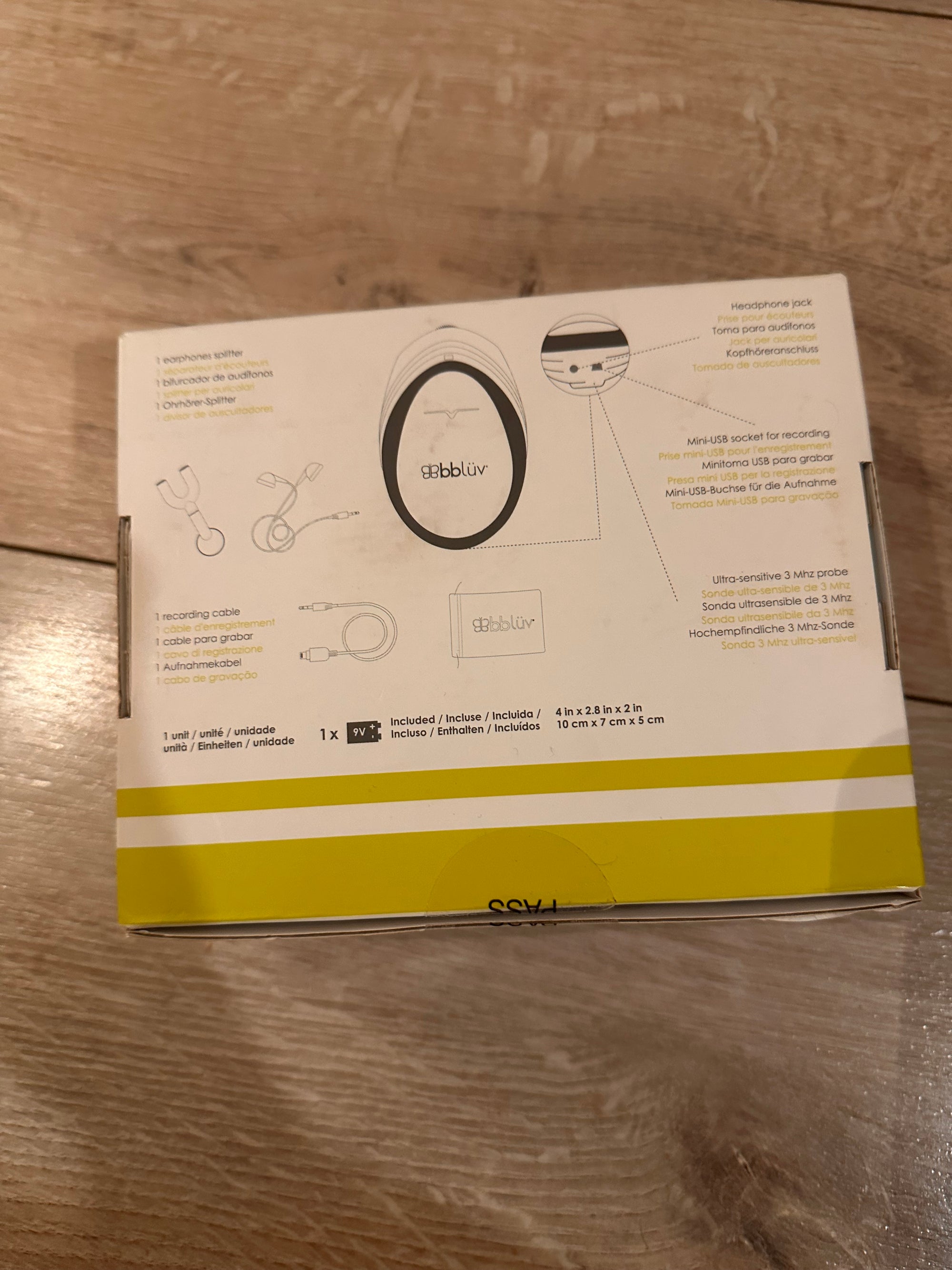 (#PG4752) Monitor Fetal Doppler modelo Echö. Marca Bbluv