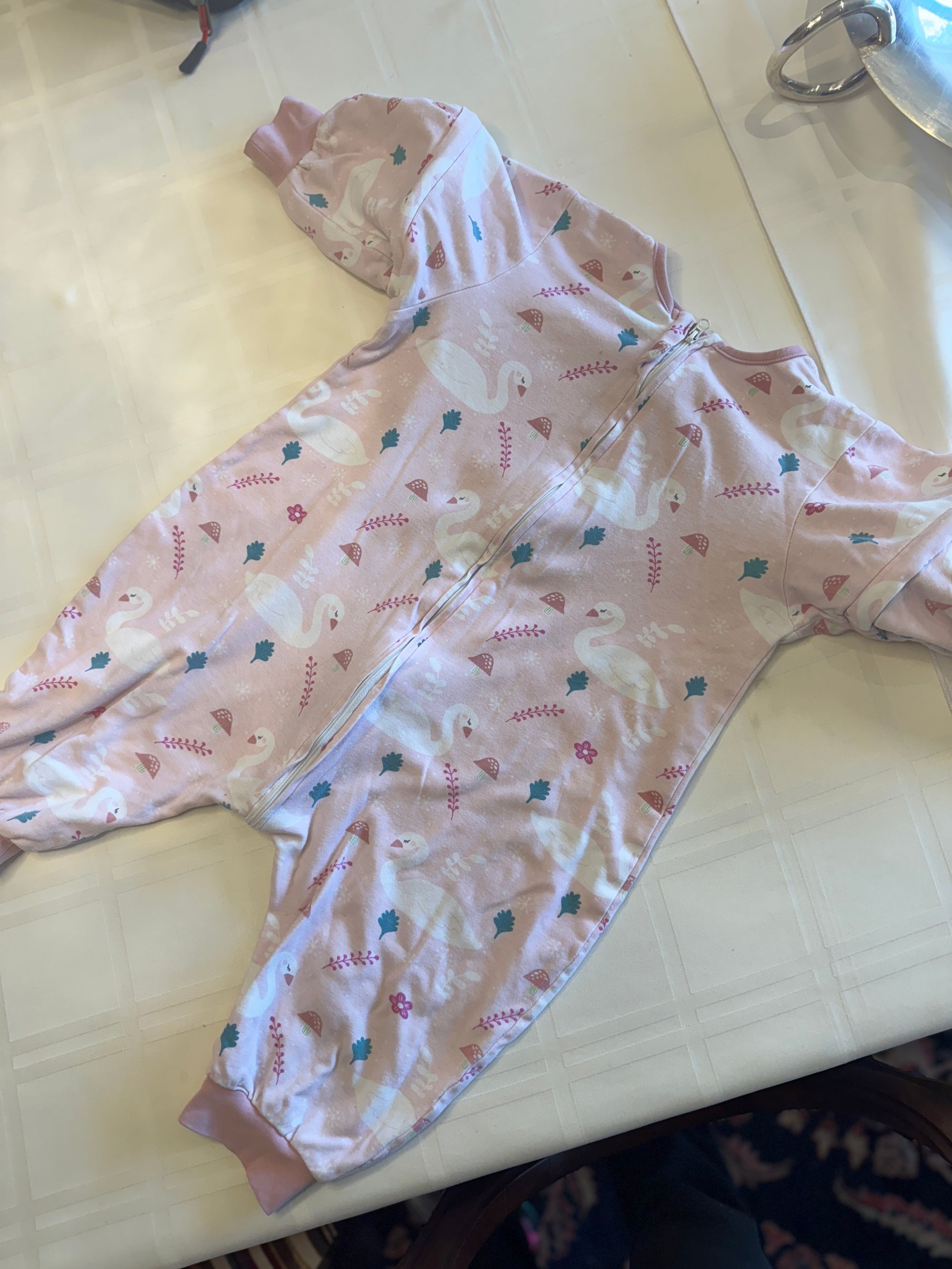 (#PG4709) Saquito de dormir modelo plumas. Marca Tu Saquito