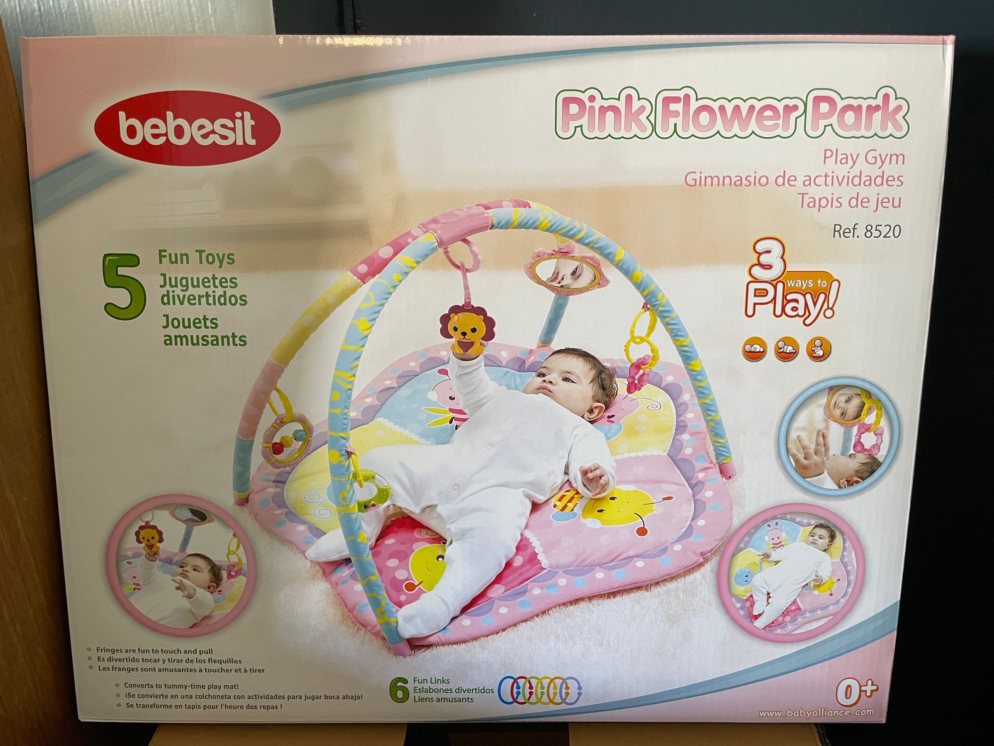 (#PG5355) Gimnasio modelo Pink Flower Park. Marca Bebesit