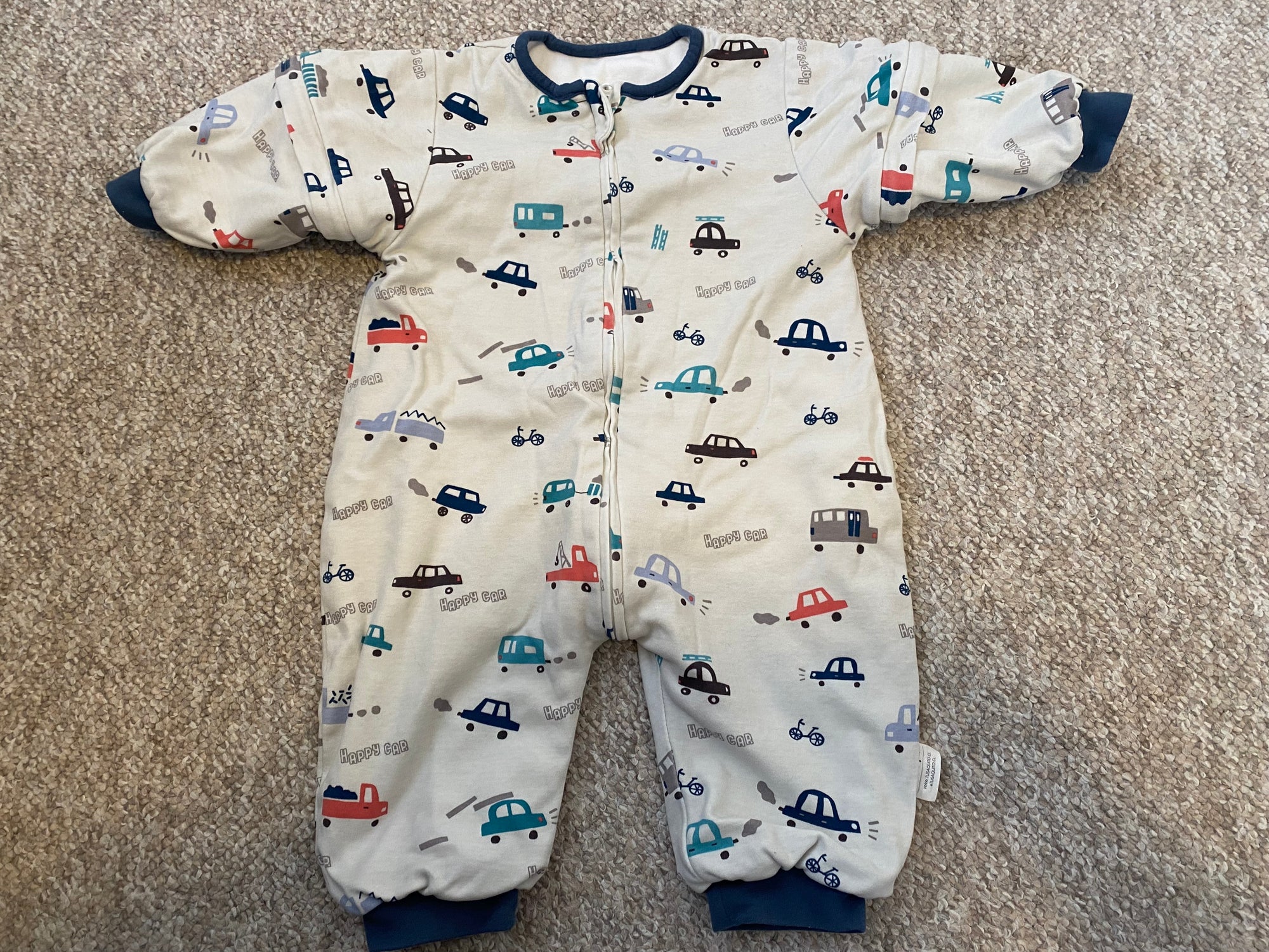 (#PG4494) Saquito de dormir con autitos. Marca Tu Saquito