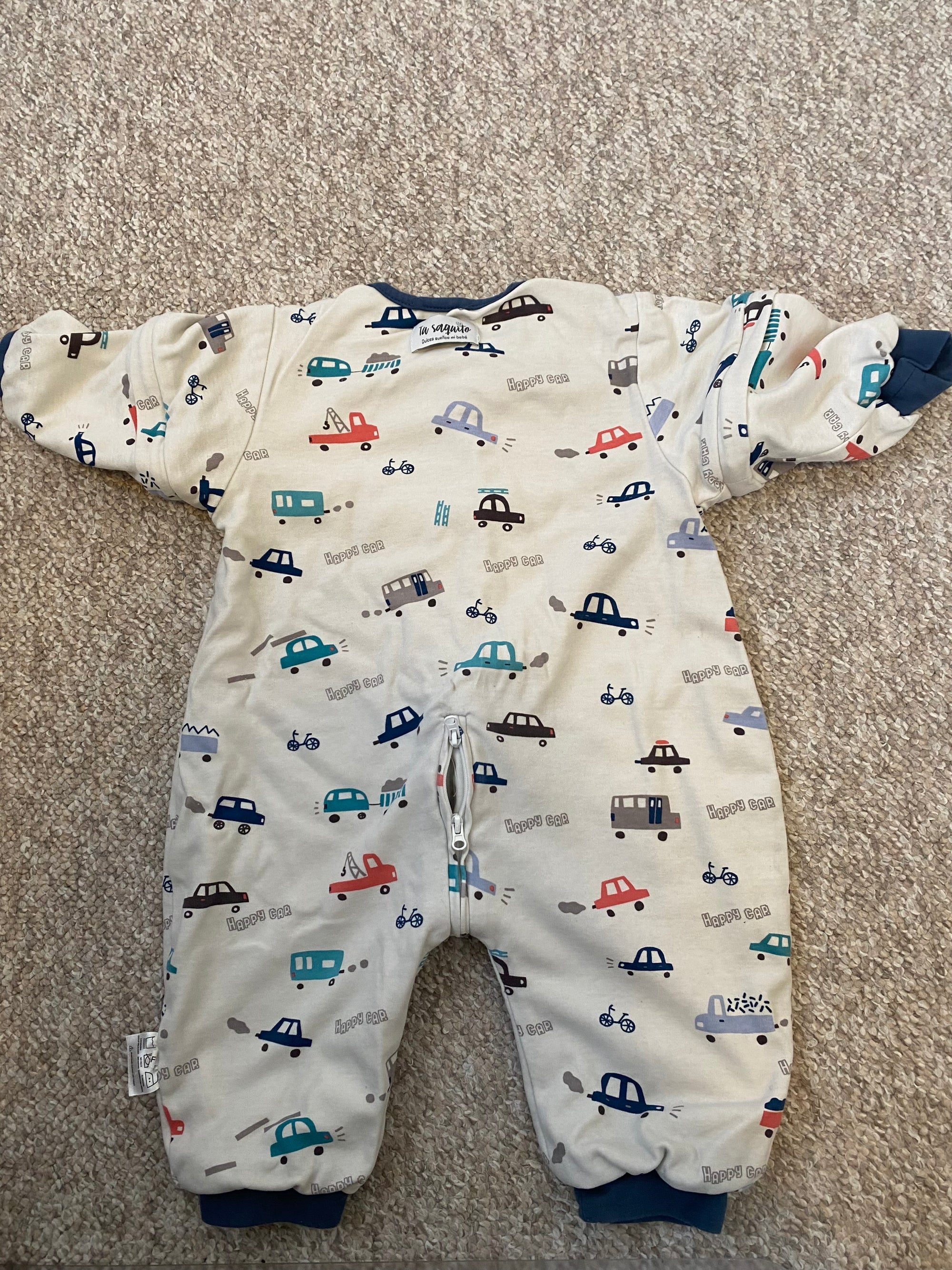 (#PG4494) Saquito de dormir con autitos. Marca Tu Saquito