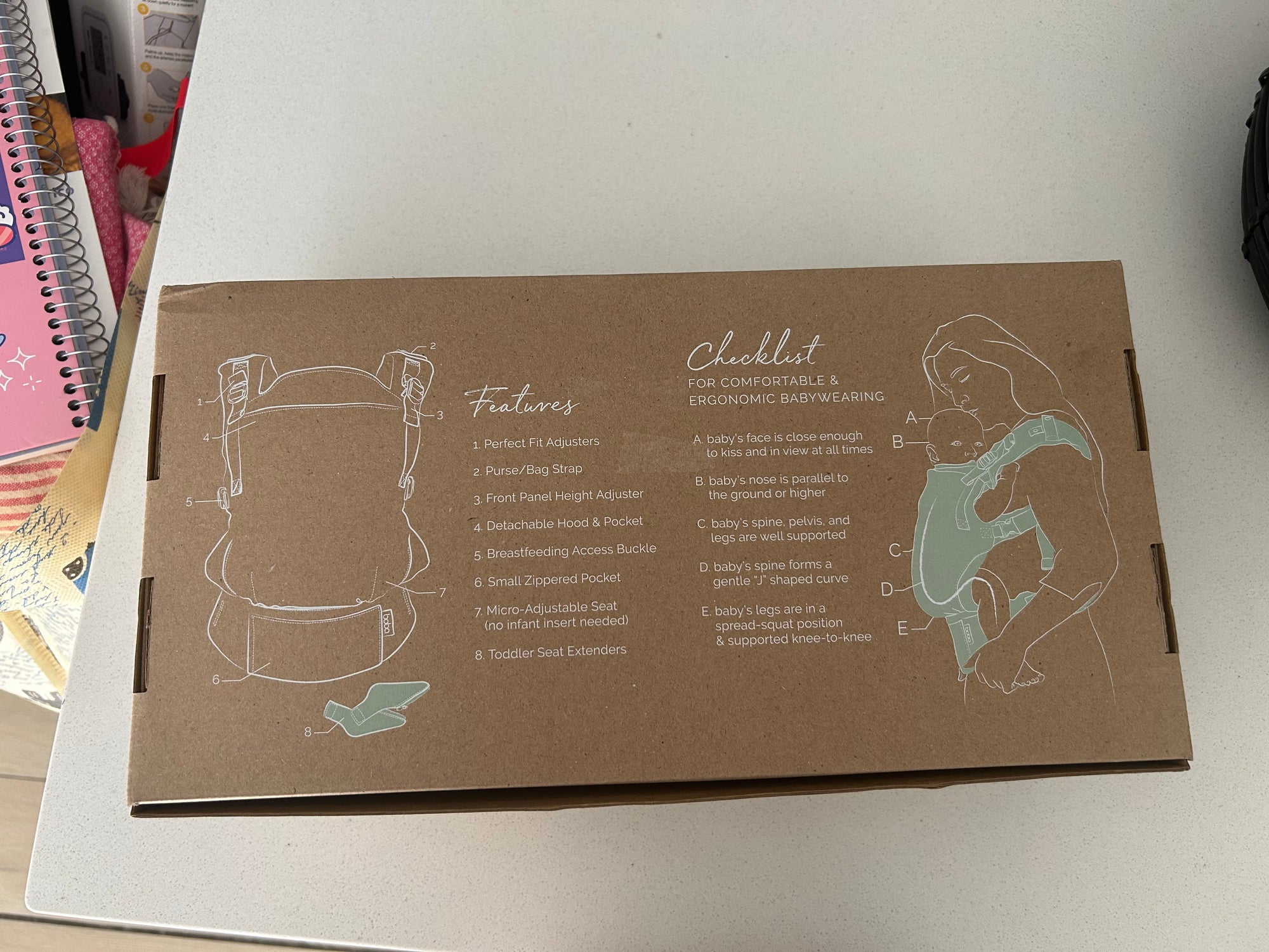 (#PG4425) Mochila portabebé ergonómica modelo Boba X Arcadia. Marca Boba