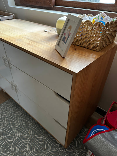 (#PG4663) Cómoda mudador de madera. Marca Genérica