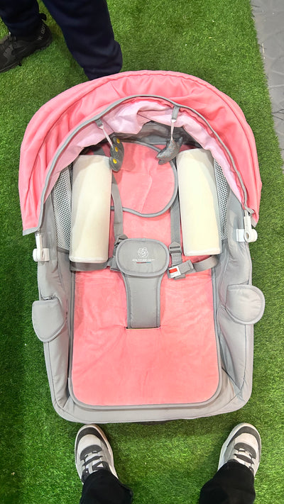 Mecedora eléctrica reclinable Bluetooth rosada. Marca Lubabycas (#PG5767)