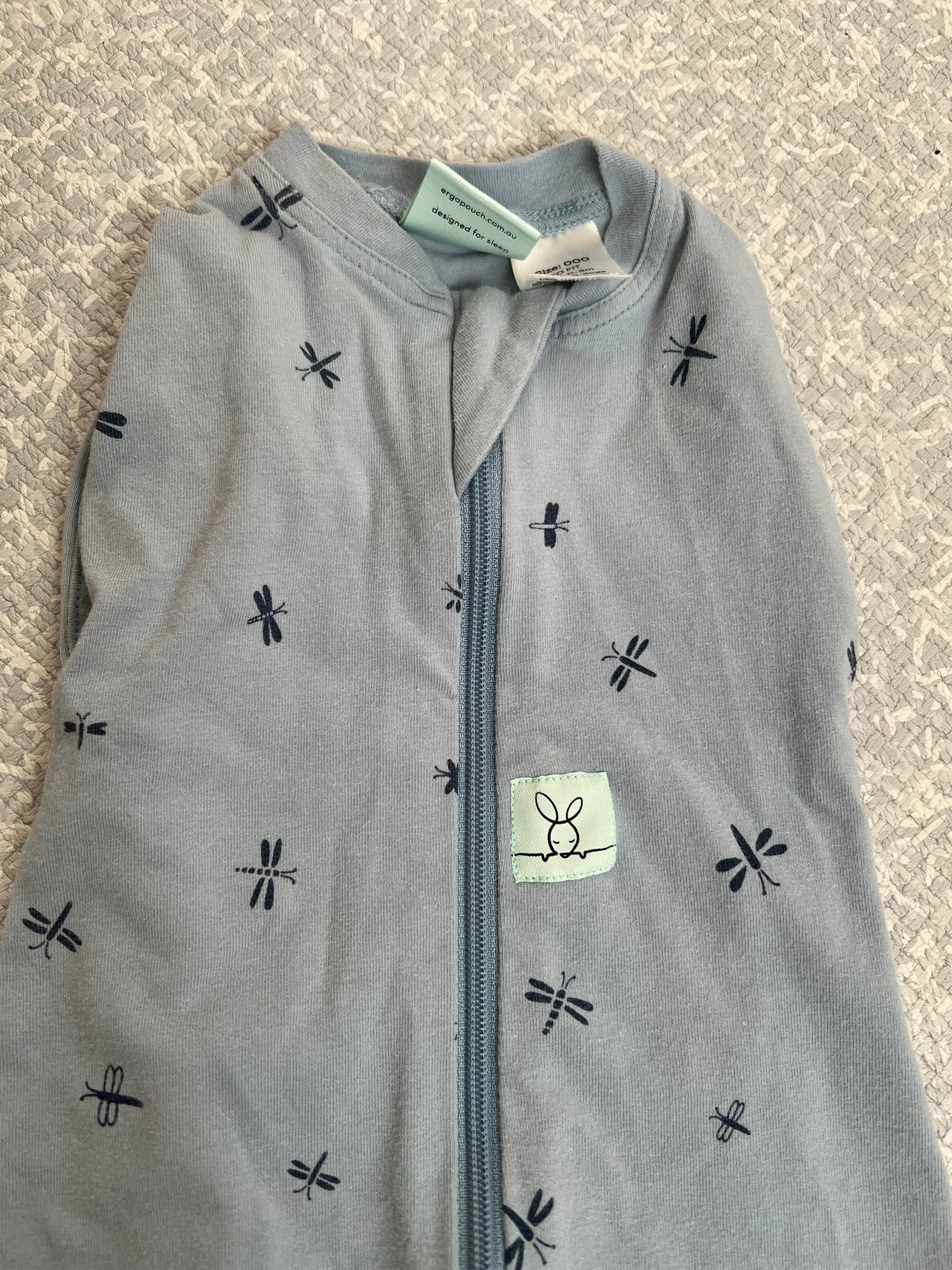 (#PG4770) Saquito de dormir modelo Dragonflies. Marca Ergopouch