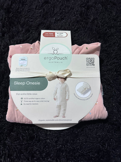 Saco de dormir Sleep Onesie 3.5 TOG rosado, talla 12-24 meses. Marca Ergopouch (#PG5686)