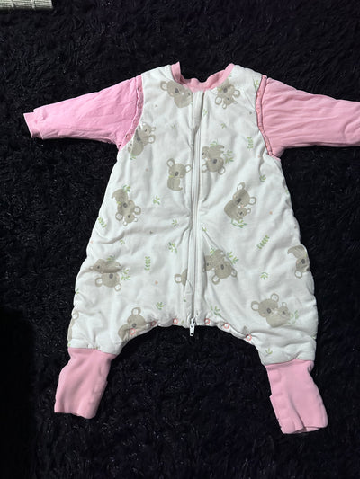 Saco de dormir Koala rosado 6-12 meses TOG 3.5. Marca Slumbersac