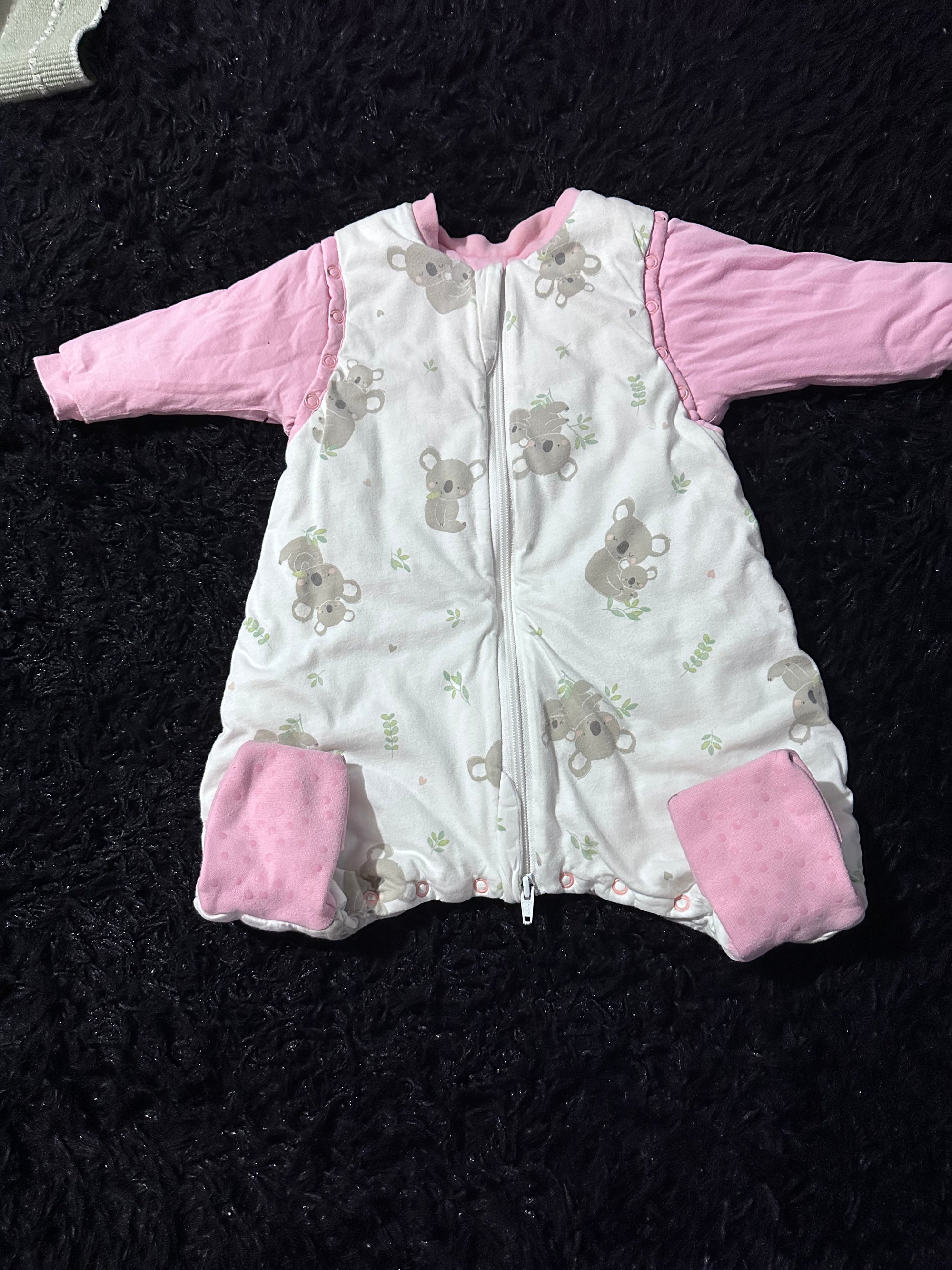 Saco de dormir Koala rosado 6-12 meses TOG 3.5. Marca Slumbersac