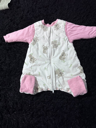 Saco de dormir Koala rosado 6-12 meses TOG 3.5. Marca Slumbersac