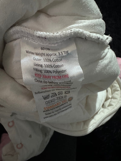 Saco de dormir Koala rosado 6-12 meses TOG 3.5. Marca Slumbersac