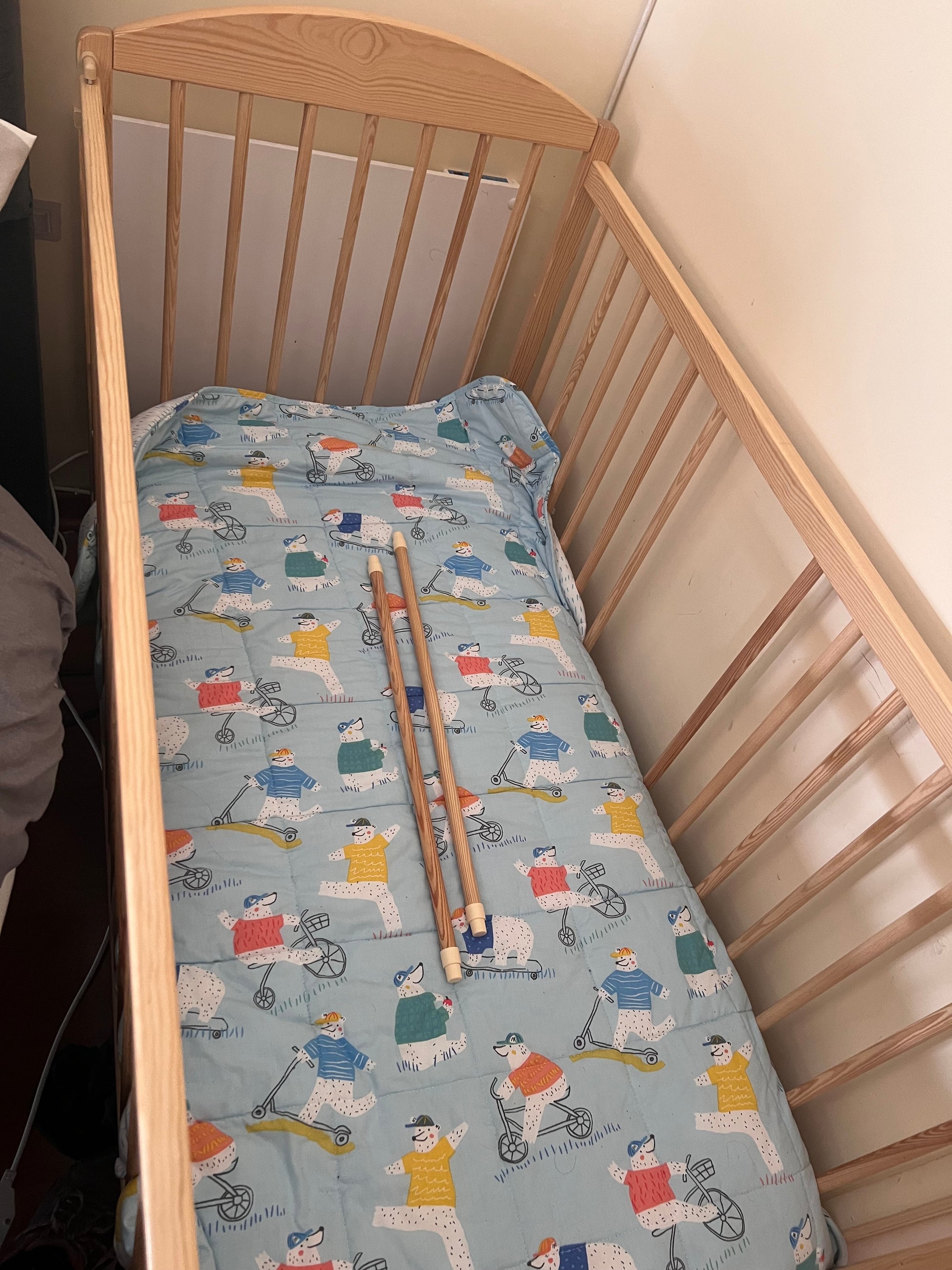 (#PG5120) Cuna de madera modelo Lulaya. Marca Drewex