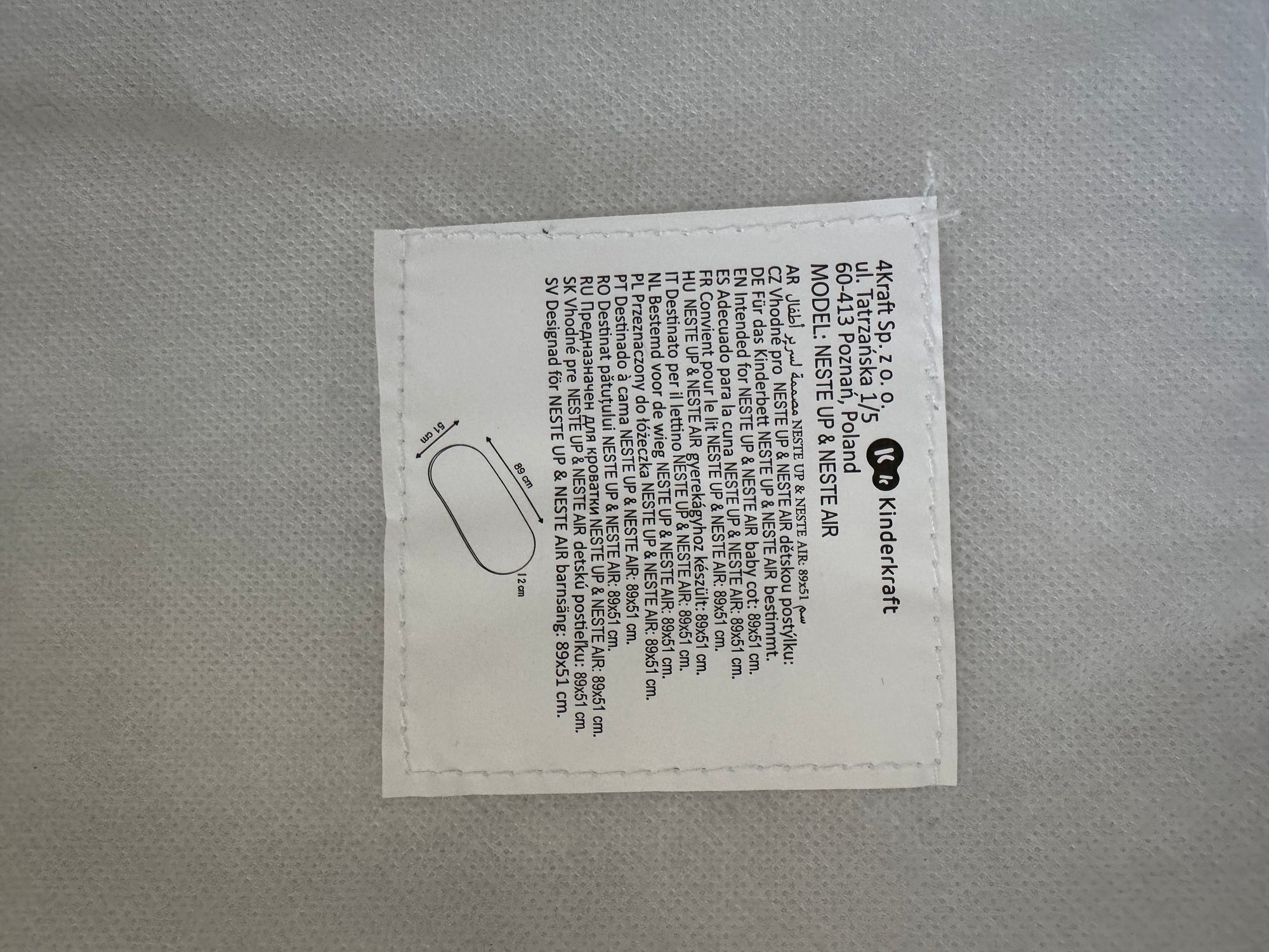 (#PG4285) Cuna colecho modelo Neste Air. Marca Kinderkraft