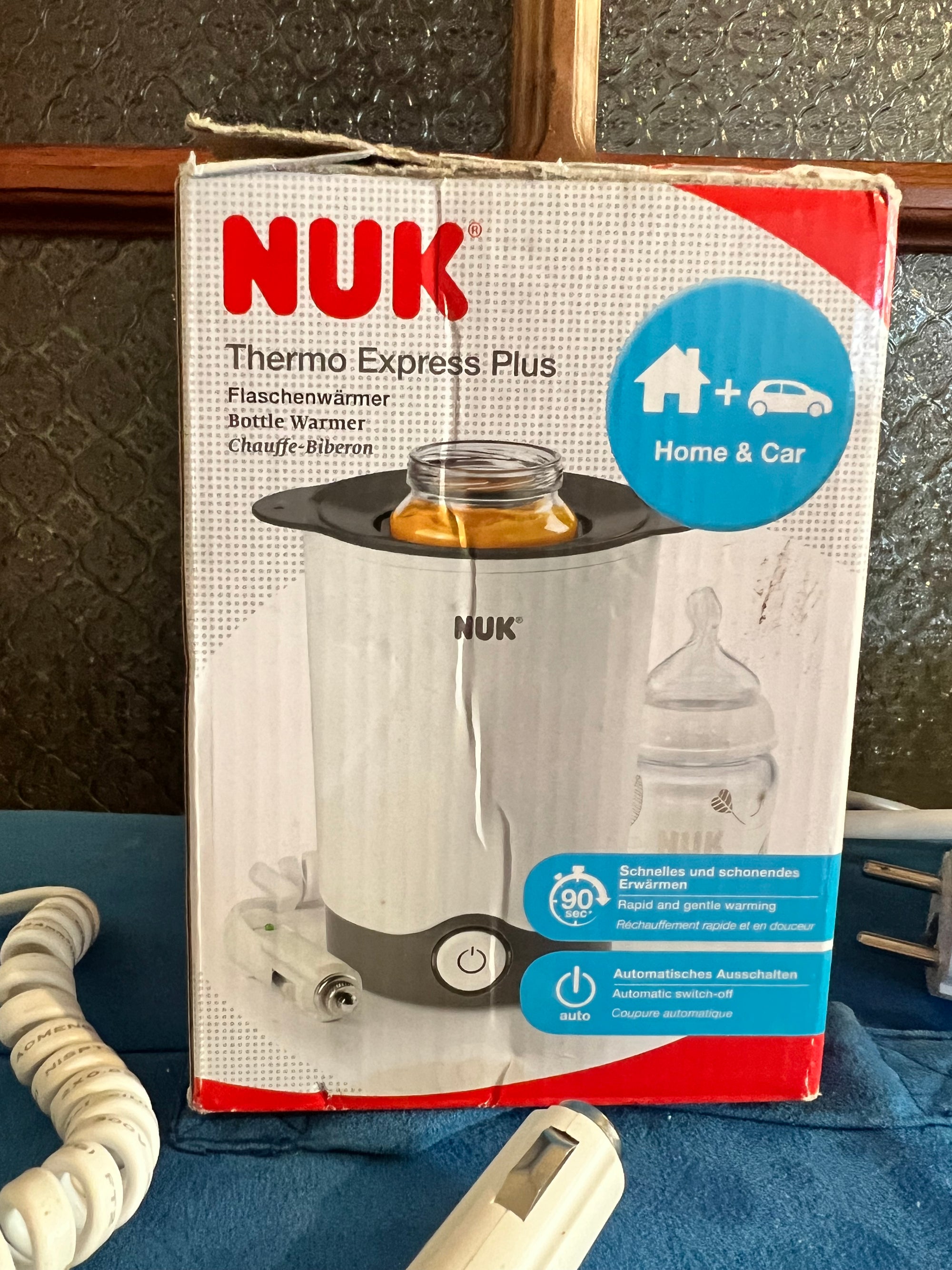 (#PG5050) Calentador de mamaderas modelo Thermo Express Plus (Home and Car). Marca NUK