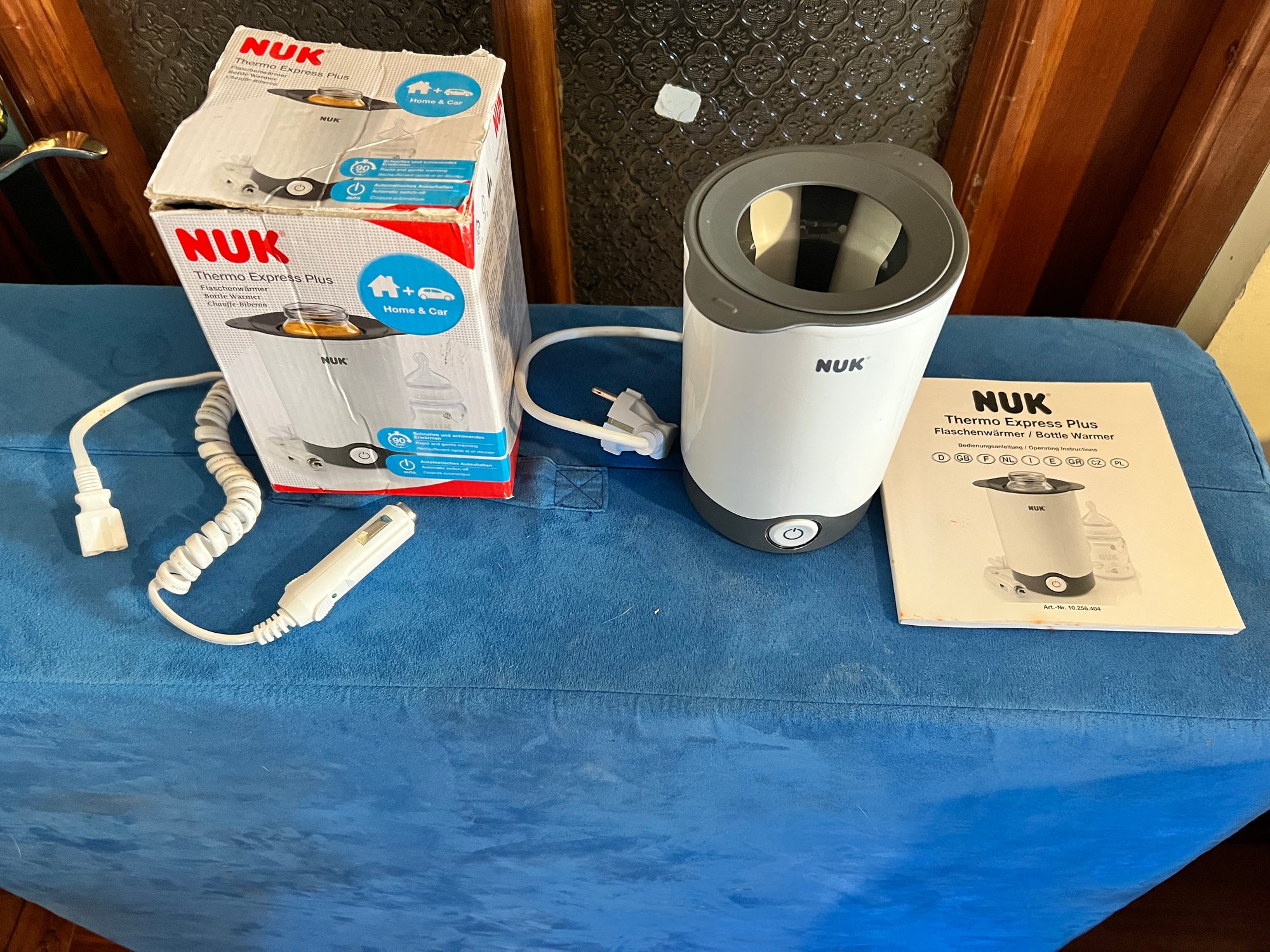 (#PG5050) Calentador de mamaderas modelo Thermo Express Plus (Home and Car). Marca NUK