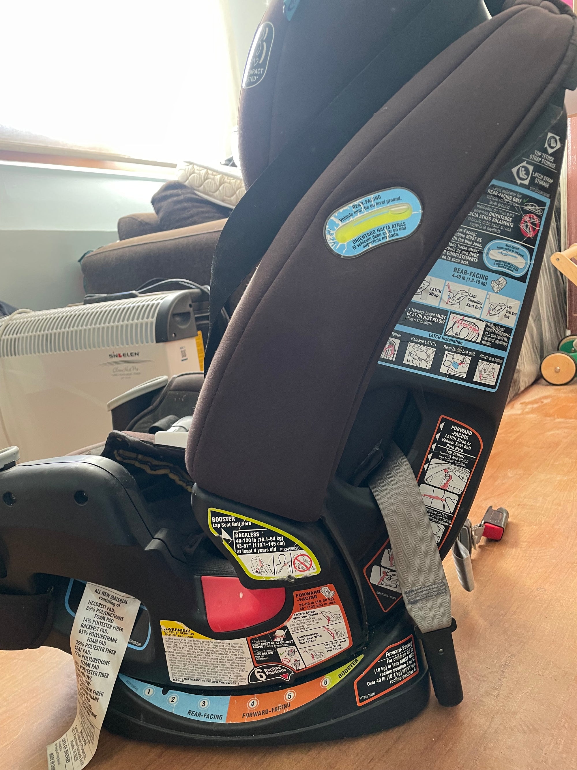 (#PG5352) Silla de auto modelo Convertible 4ever DLX 4 en 1 Fairmont. Marca Graco