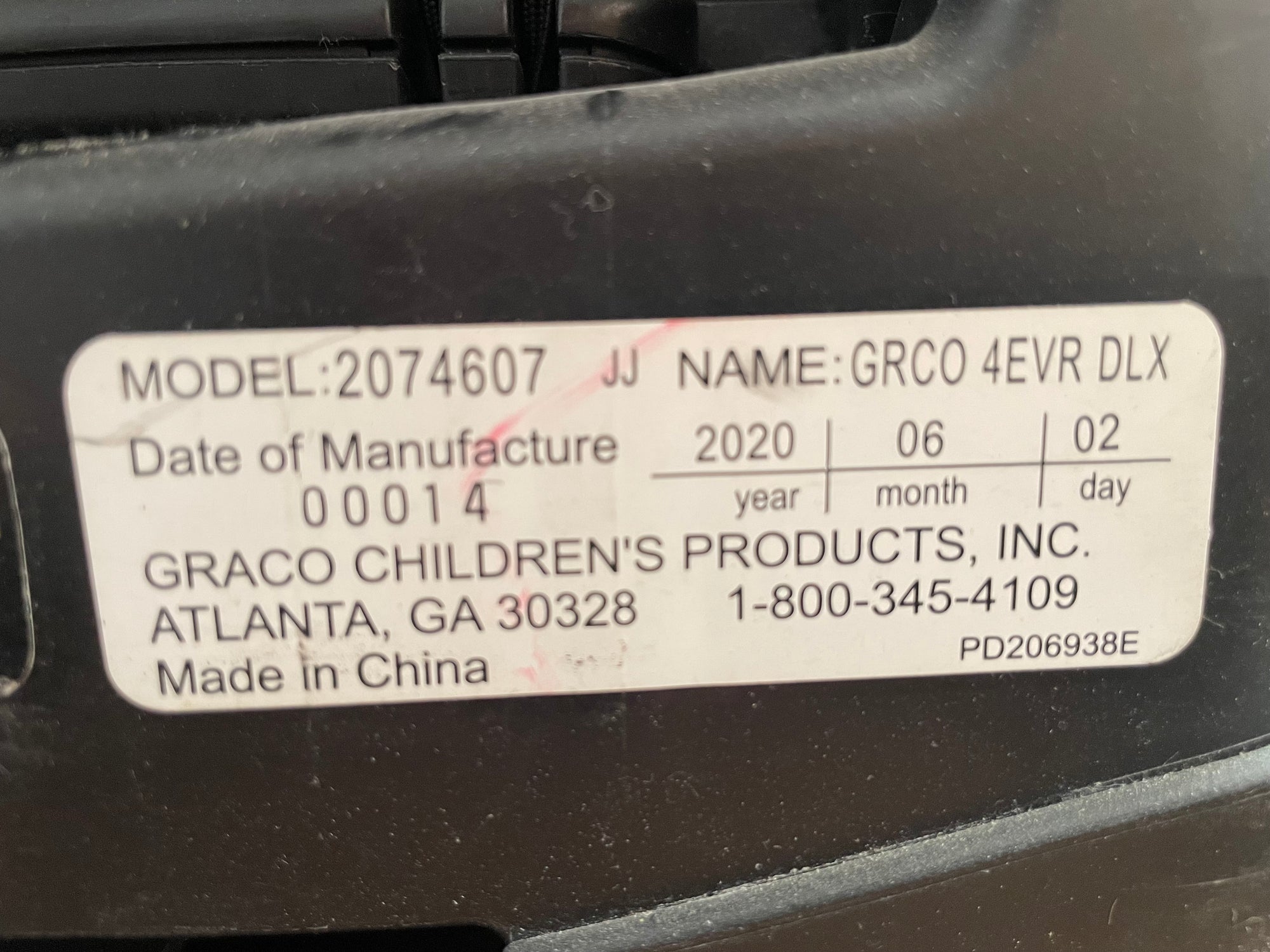 (#PG5352) Silla de auto modelo Convertible 4ever DLX 4 en 1 Fairmont. Marca Graco