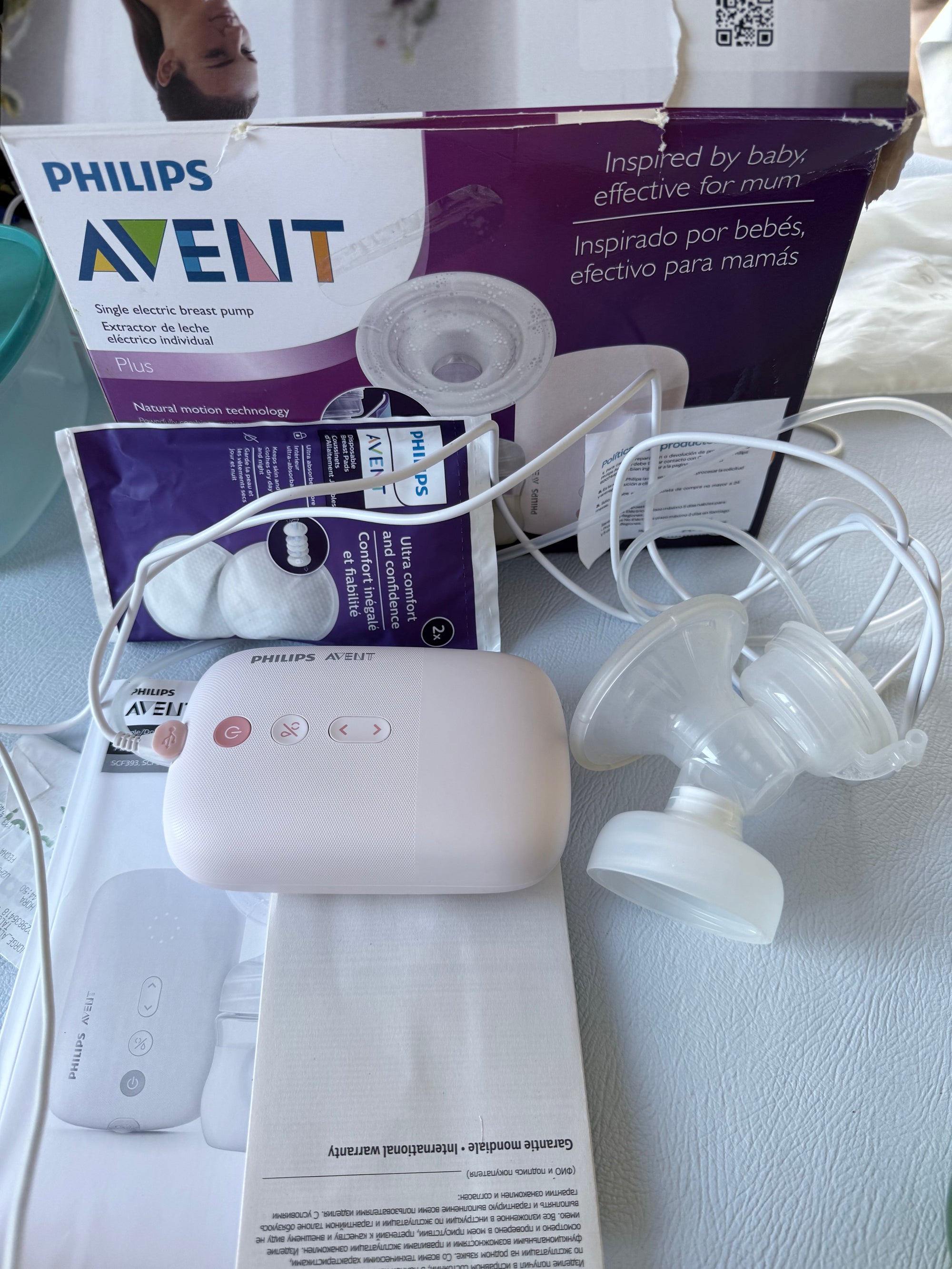 (#PG4950) Extractor eléctrico simple. Marca Philips Avent