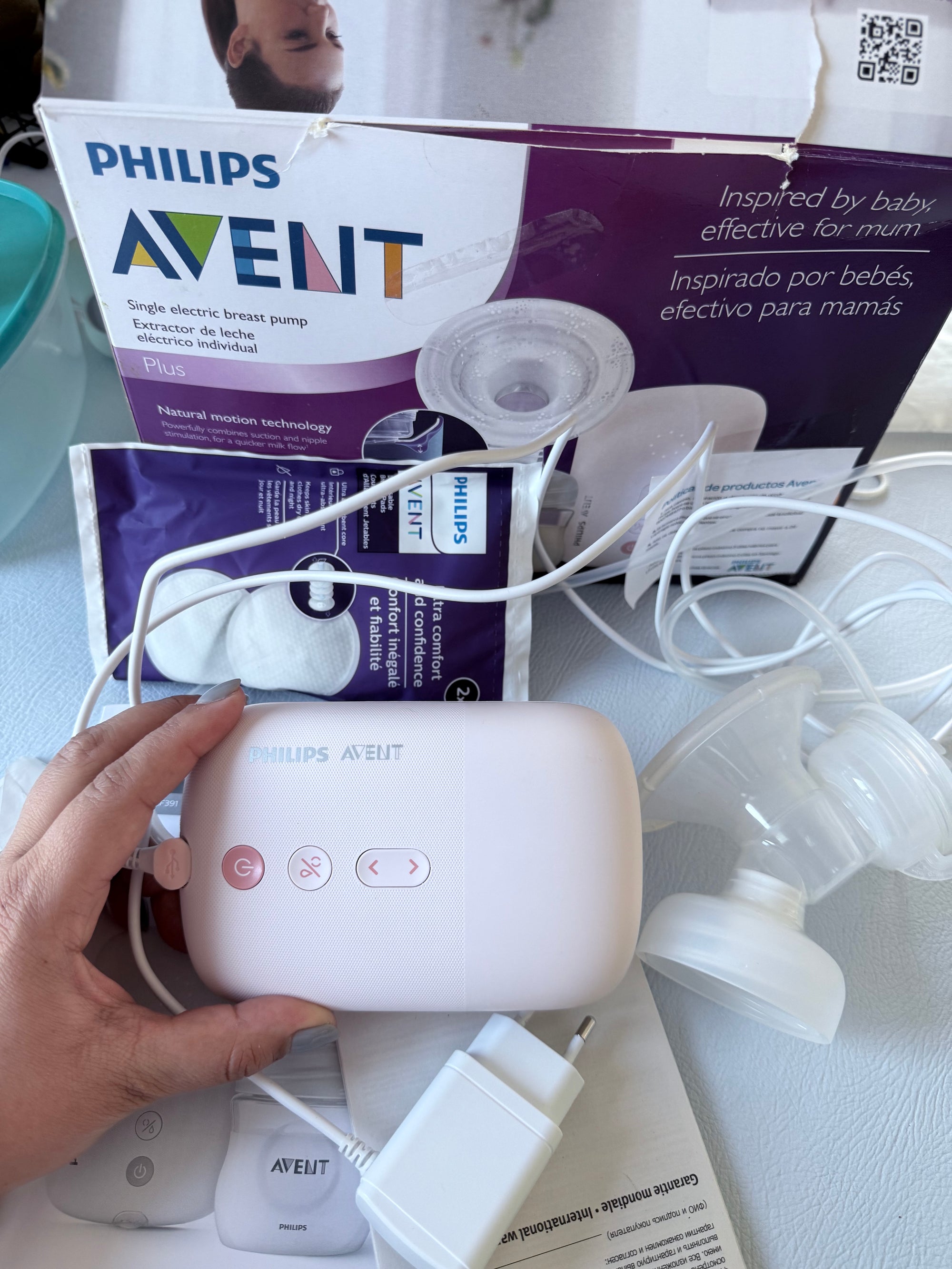 (#PG4950) Extractor eléctrico simple. Marca Philips Avent