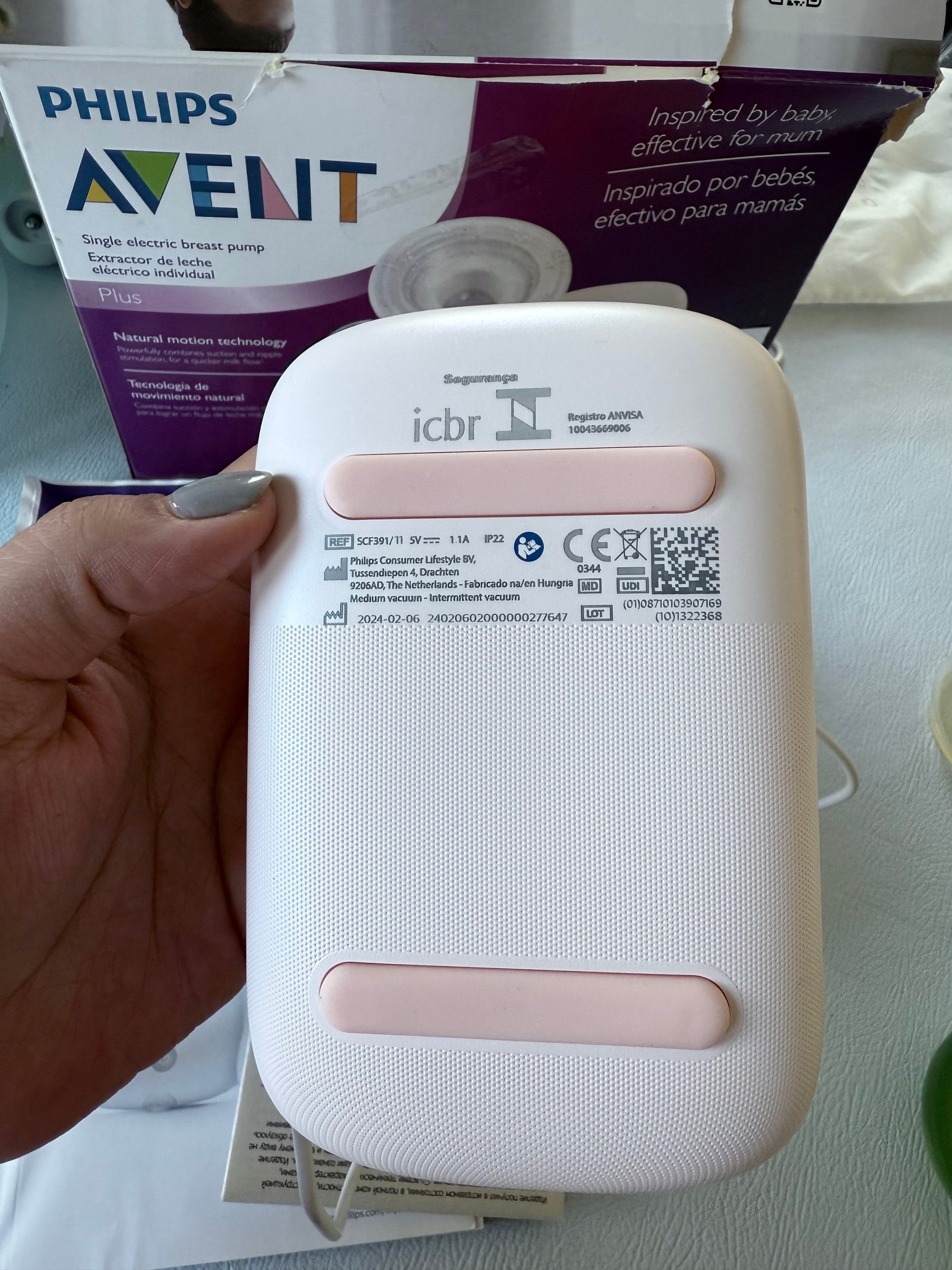 (#PG4950) Extractor eléctrico simple. Marca Philips Avent