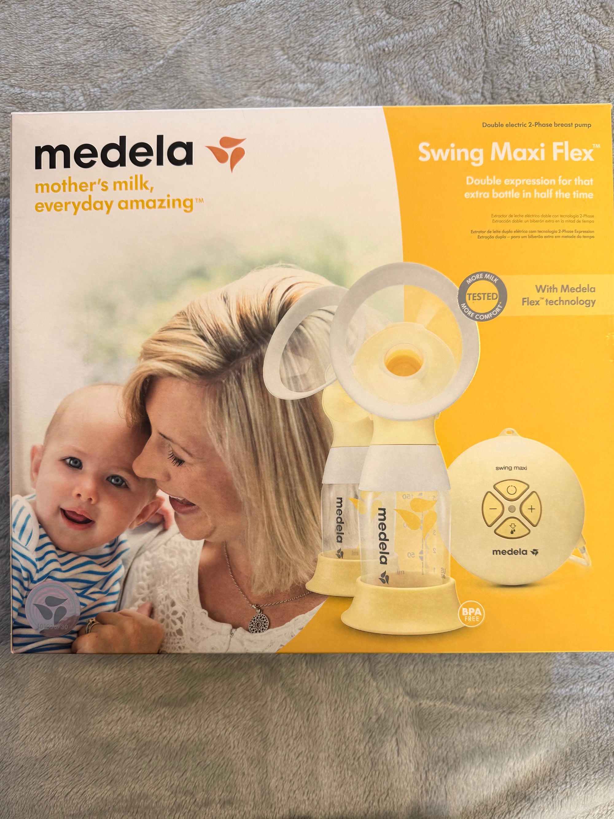 (#PG5390) Extractor de leche doble eléctrico modelo Swing Maxi Flex. Marca Medela