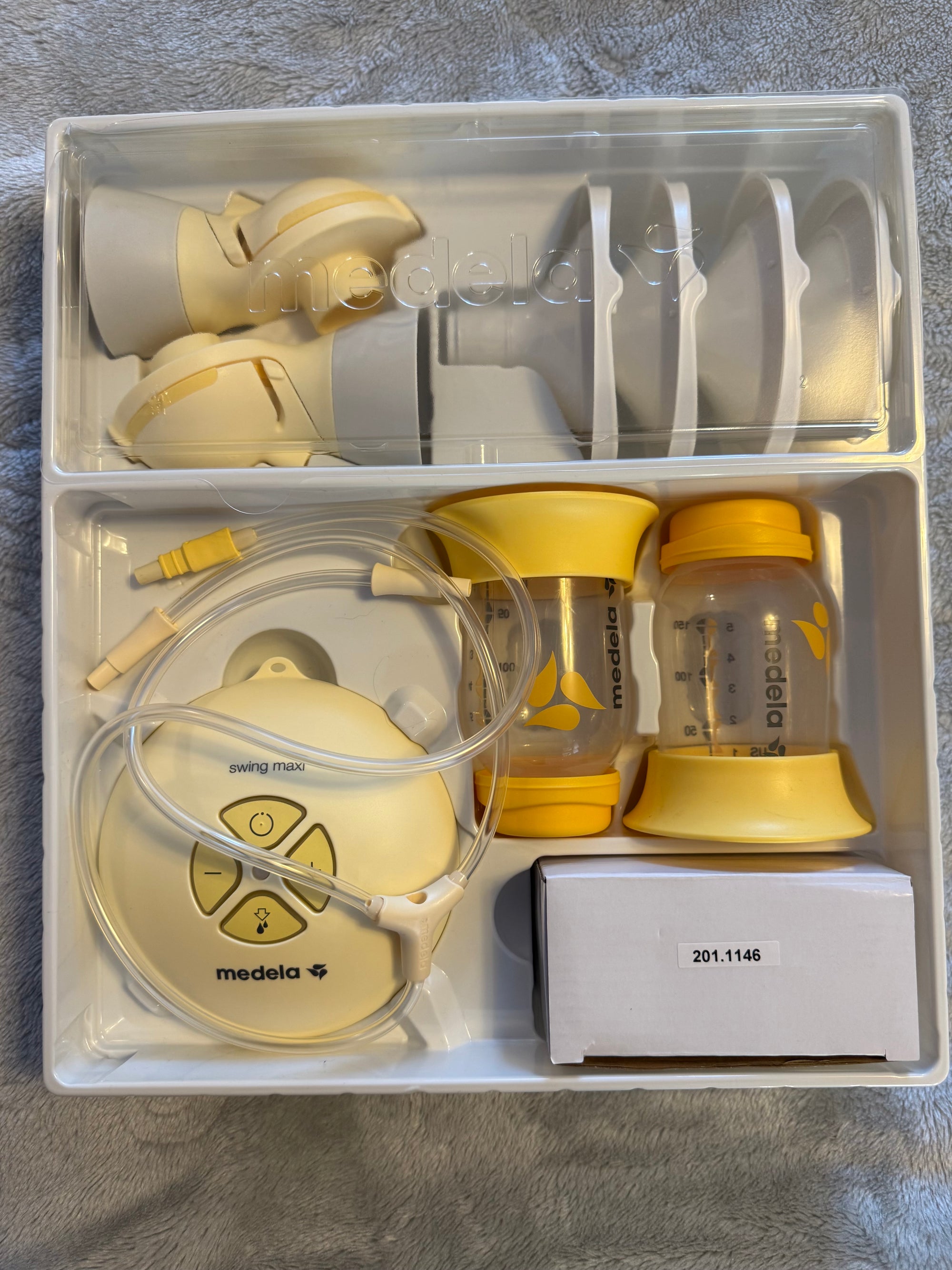 (#PG5390) Extractor de leche doble eléctrico modelo Swing Maxi Flex. Marca Medela