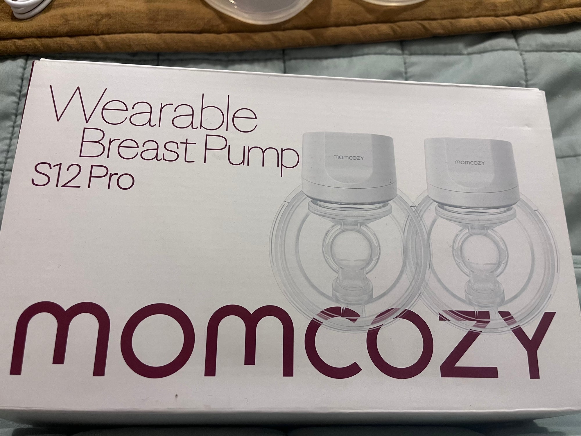 (#PG4851) Extractor de leche doble eléctrico modelo S12 + Sostén. Marca Momcozy