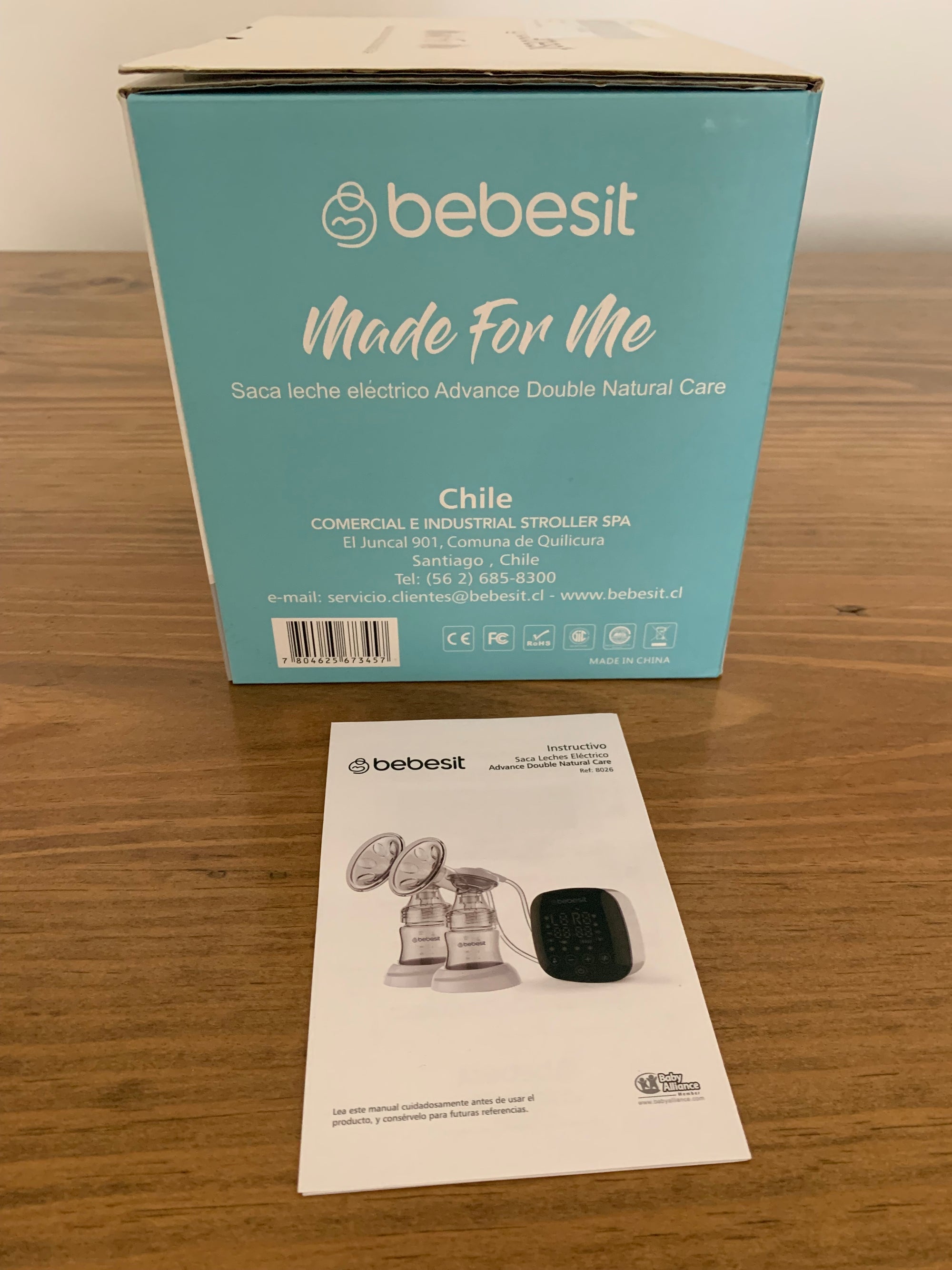 (#PG5354) Extractor de leche eléctrico doble modelo Digital Advance Natural Care. Marca Bebesit