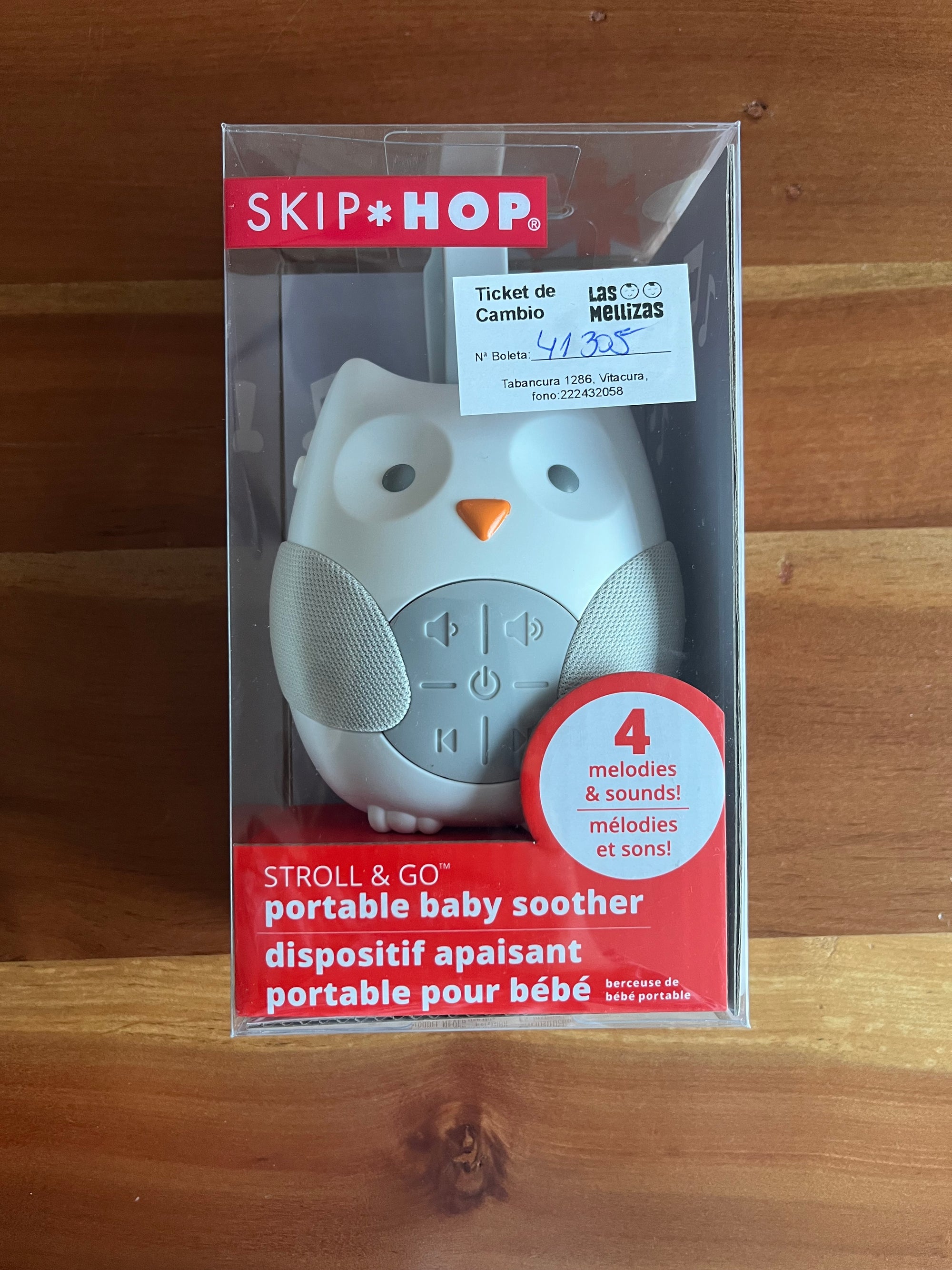 (#PG4761) Espanta cuco portátil modelo Búho. Marca Skip Hop